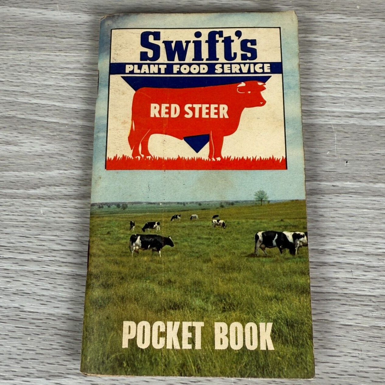 Vtg Notebook 1951 Swifts Plant Food Ag Pocket Book Food Service USED w/ WRITING
