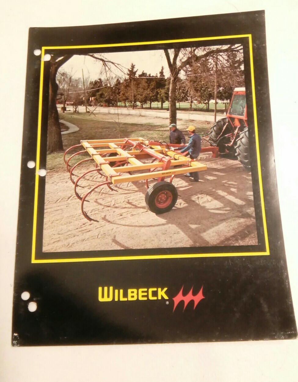 VINTAGE 1970&rsquo;s WILBECK EQUIPMENT WHEELED CHISEL PLOW FARM TRACTOR SALES BROCHURE