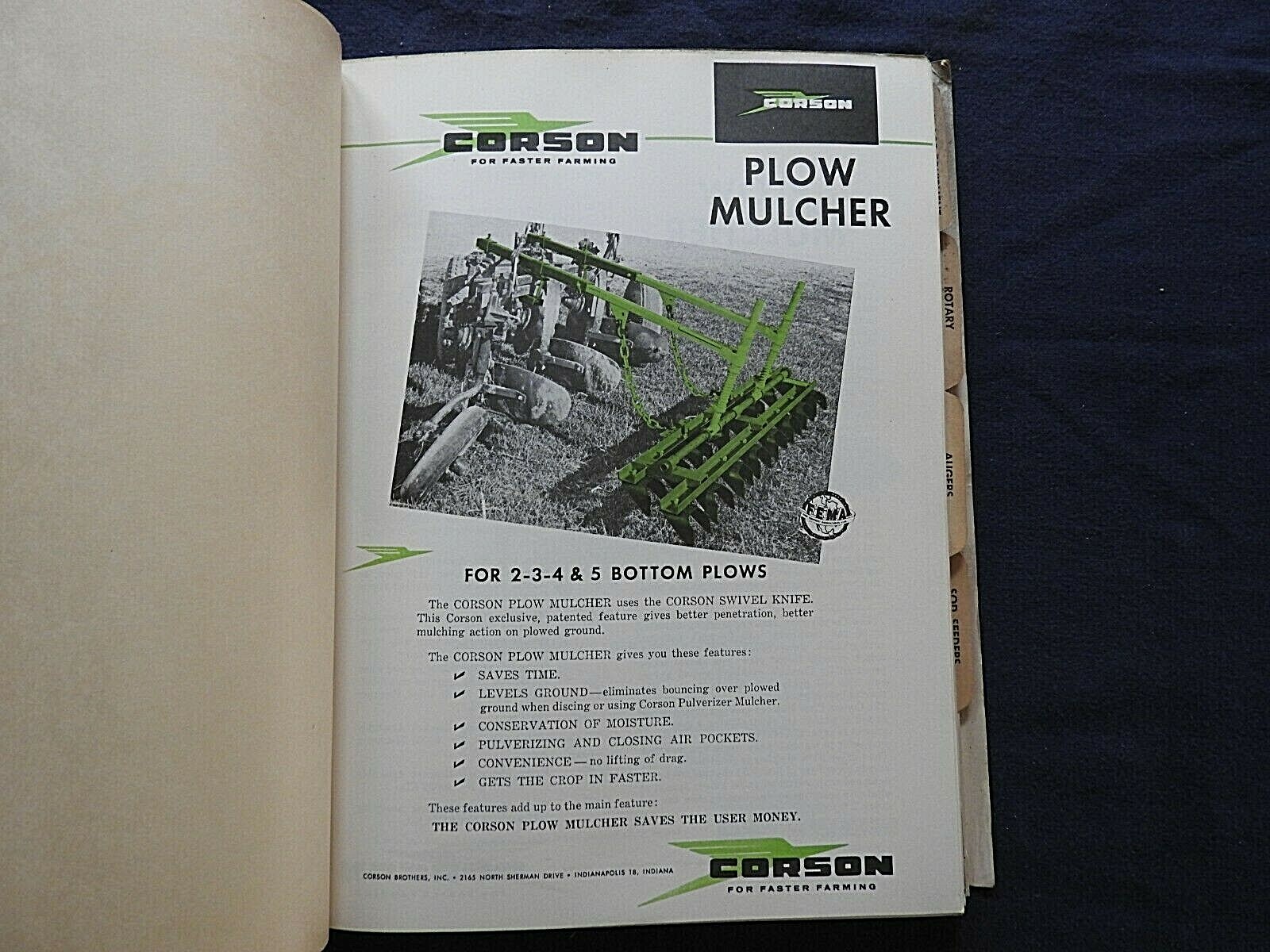 1958 Port Huron Farm Equipment Catalog Martin & Kennedy St. Louis MO Missouri