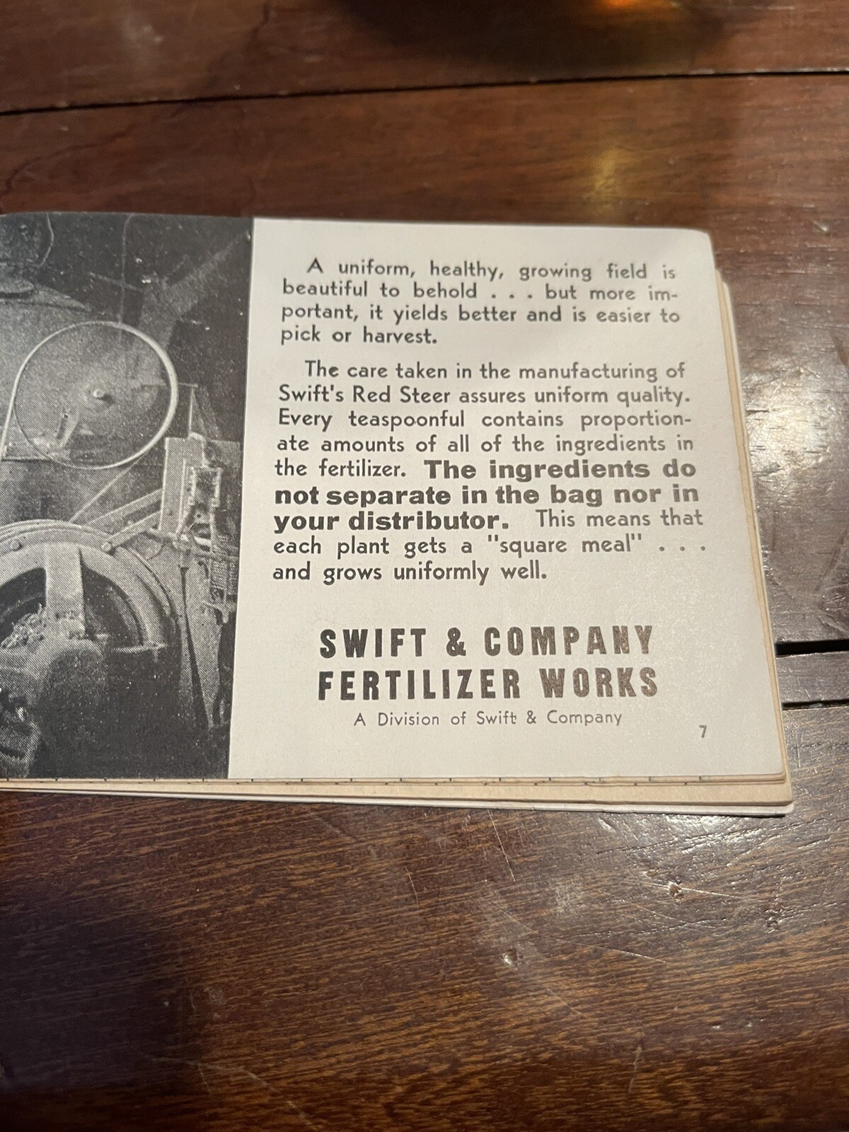 Vintage 1938-1940 Swift&rsquo;s Red Steer Brand Fertilizers Advertising Memo Book
