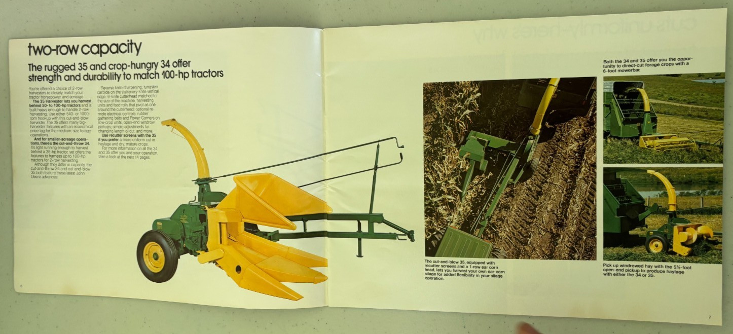 John Deere Forage Equipment for 1977 Brochure DCPA26