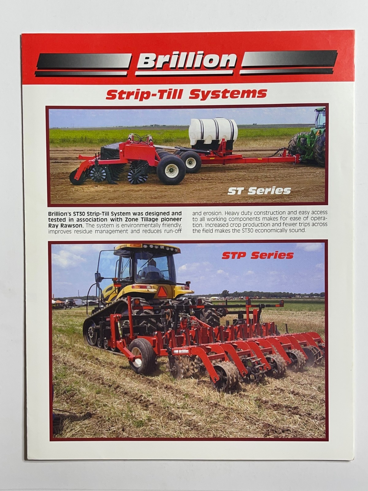 Brillion Strip-Till System Sales Brochure *Showroom Dealer Item*