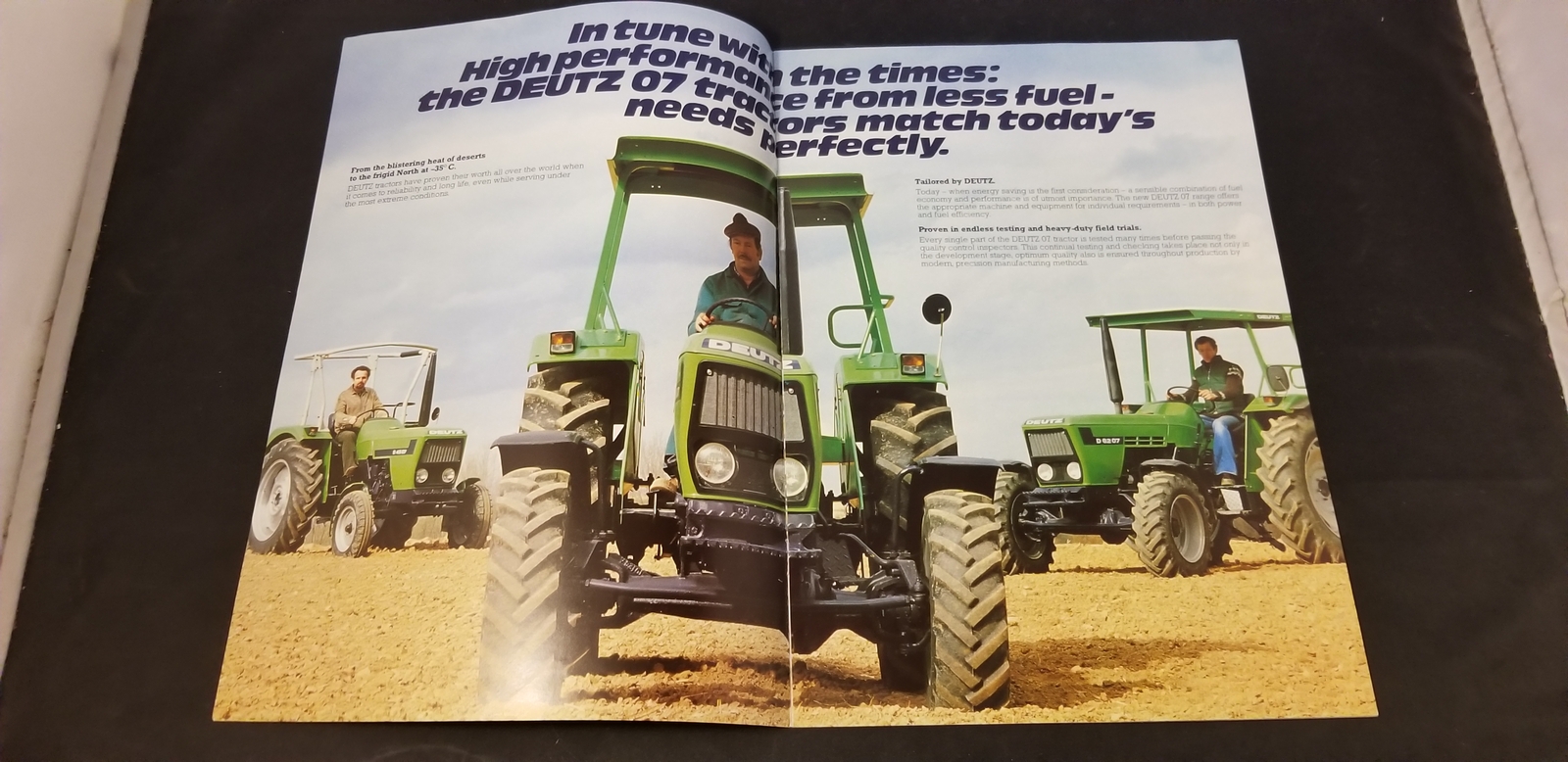 1980 Deutz Fahr Deutz D 45 07, D 52 07, D 62 07 Tractor Sales Brochure Germany