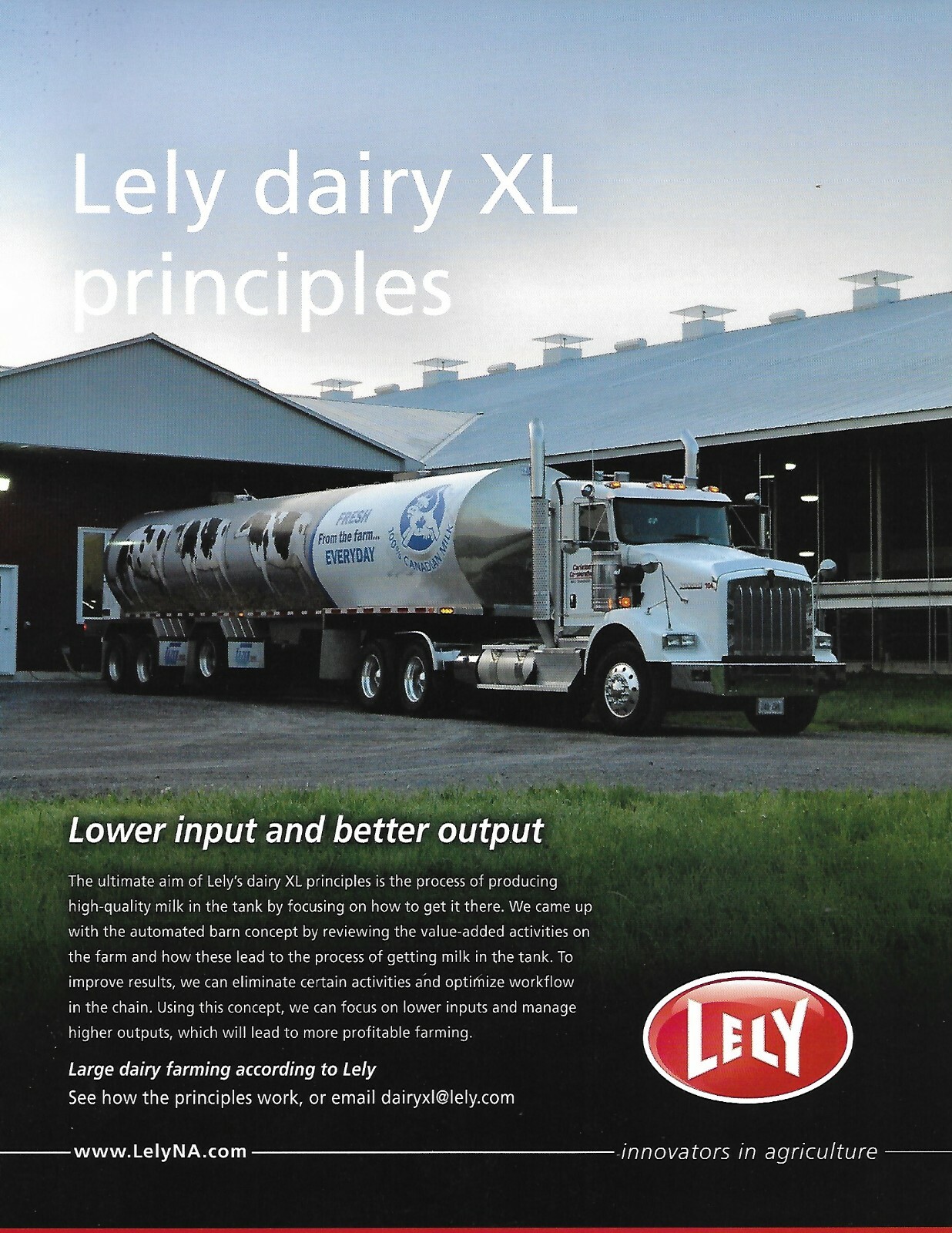 Farm Brochure – Lely – Dairy XL – Managing Cow Lactation Milk Cycle (F7774)