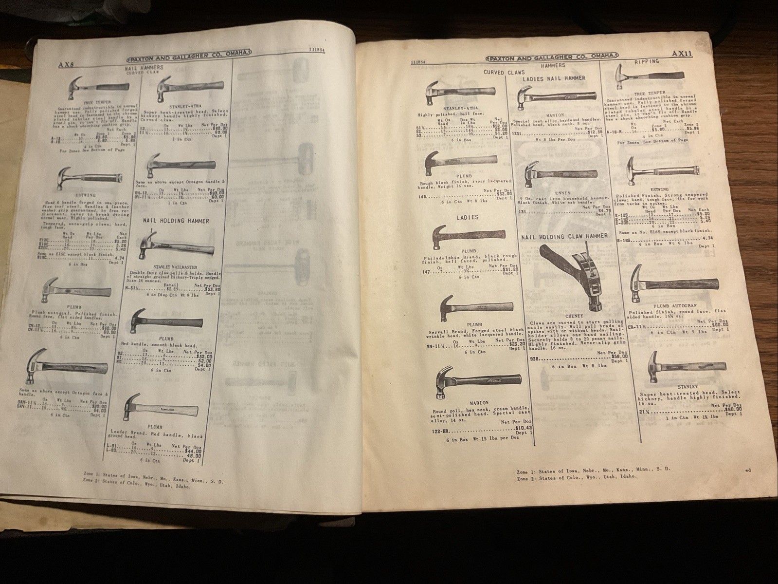 1954 Paxton And Gallagher Co. Farm & Automotive Catalogue Omaha Nebraska.