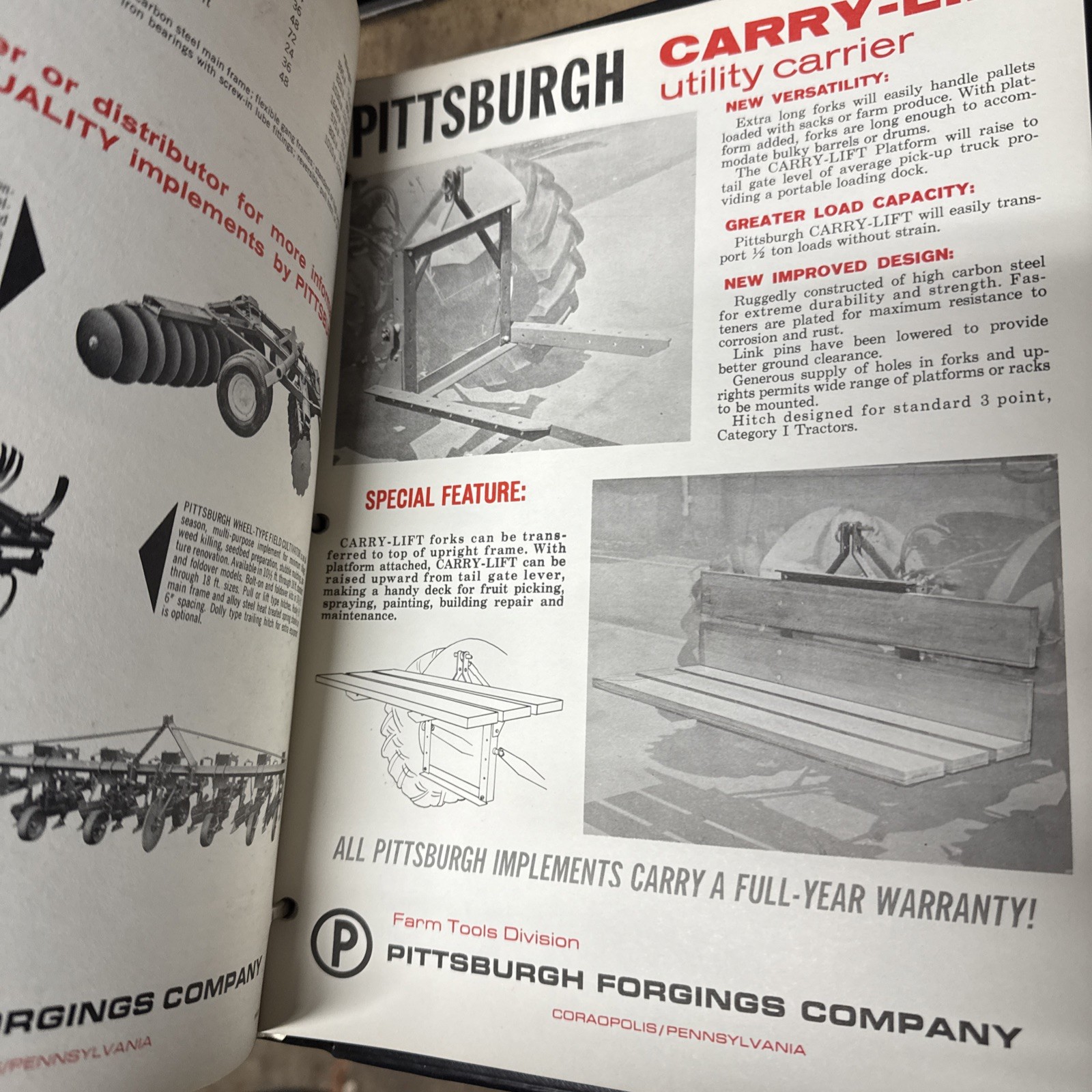 Pittsburgh Forgings Farm Equipment Brochures And Price List