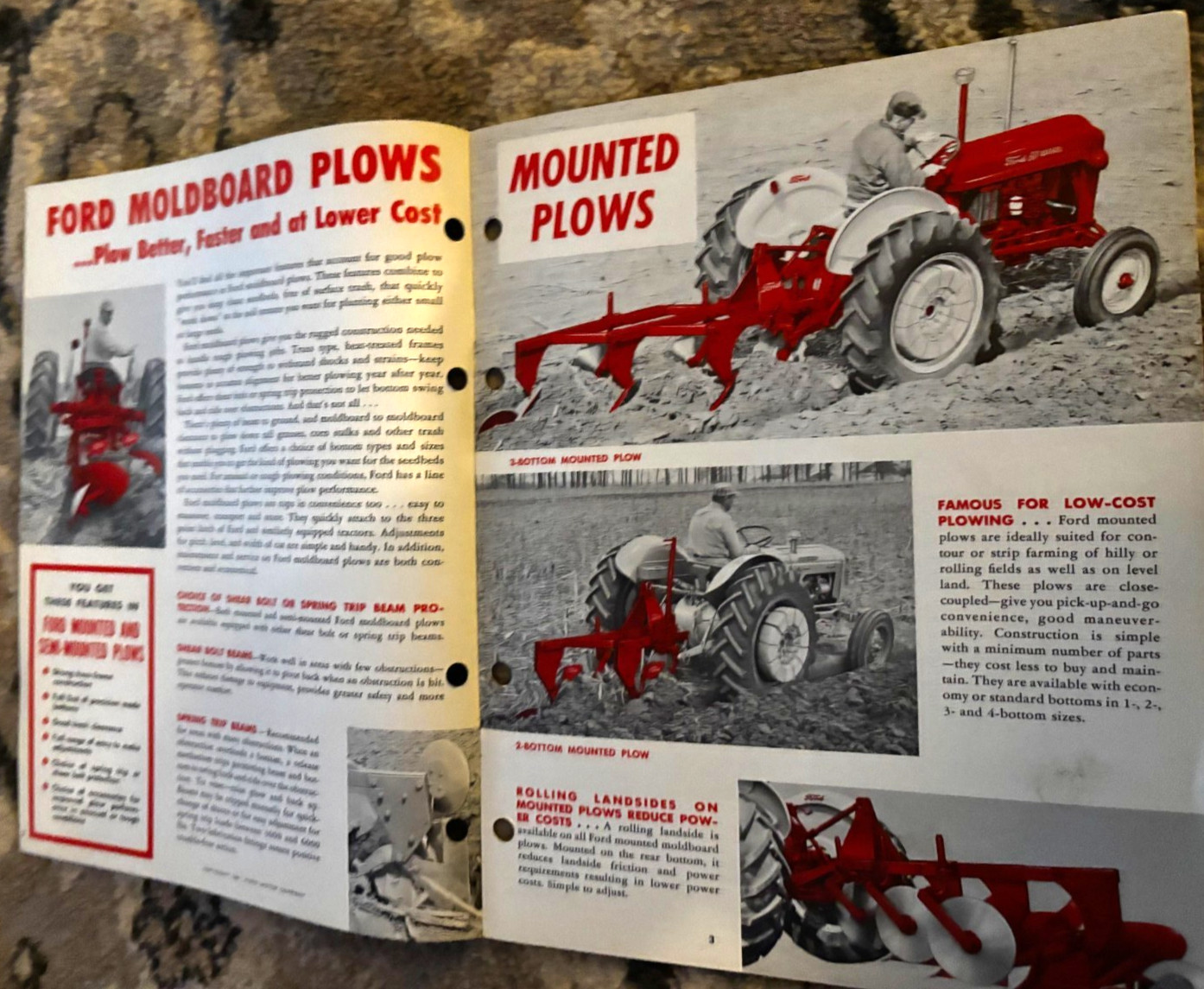 Ford Tractor 101 Series Moldboard Plows For 1961 Brochure DCPA26