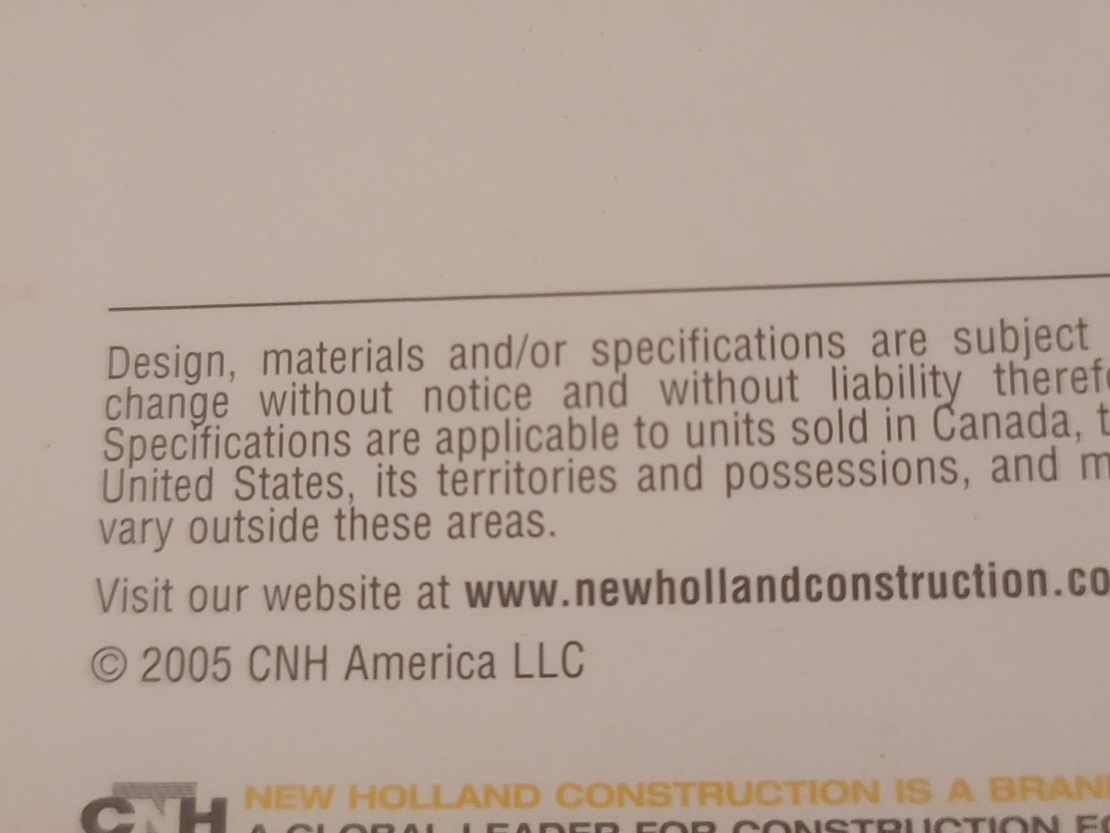 2005 New Holland Skid Steer Product Brochure Pamphlet LS140 LS150 LS160 LS170