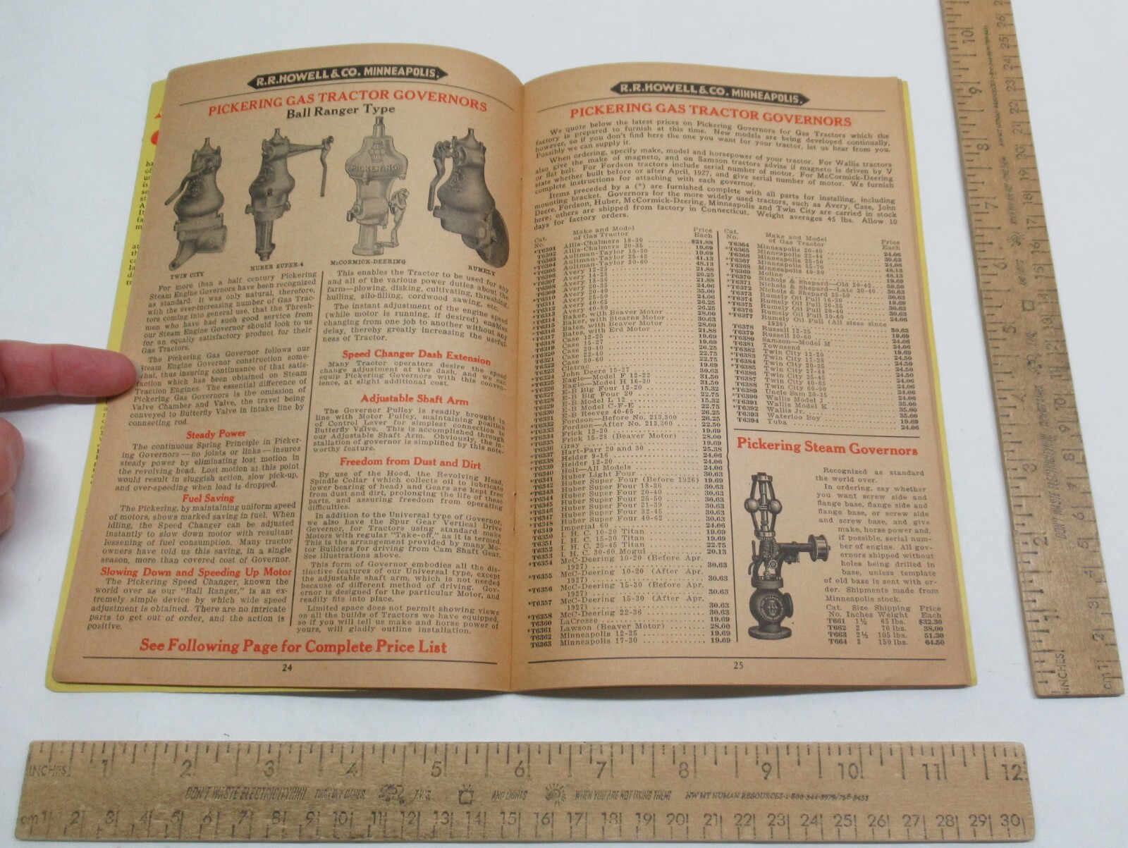 THRESHER & POWER FARMING SUPPLIES – SAW MILL ACCESSORIES – CATALOG T-33 -#3468