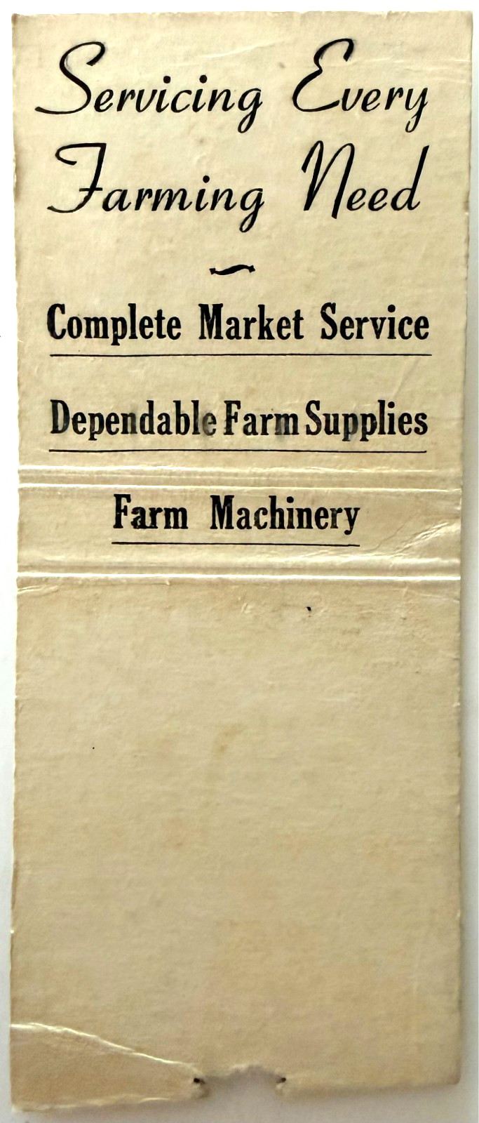 1950s Maine Potato Growers Matchbook Cover Presque Isle Agriculture Vintage