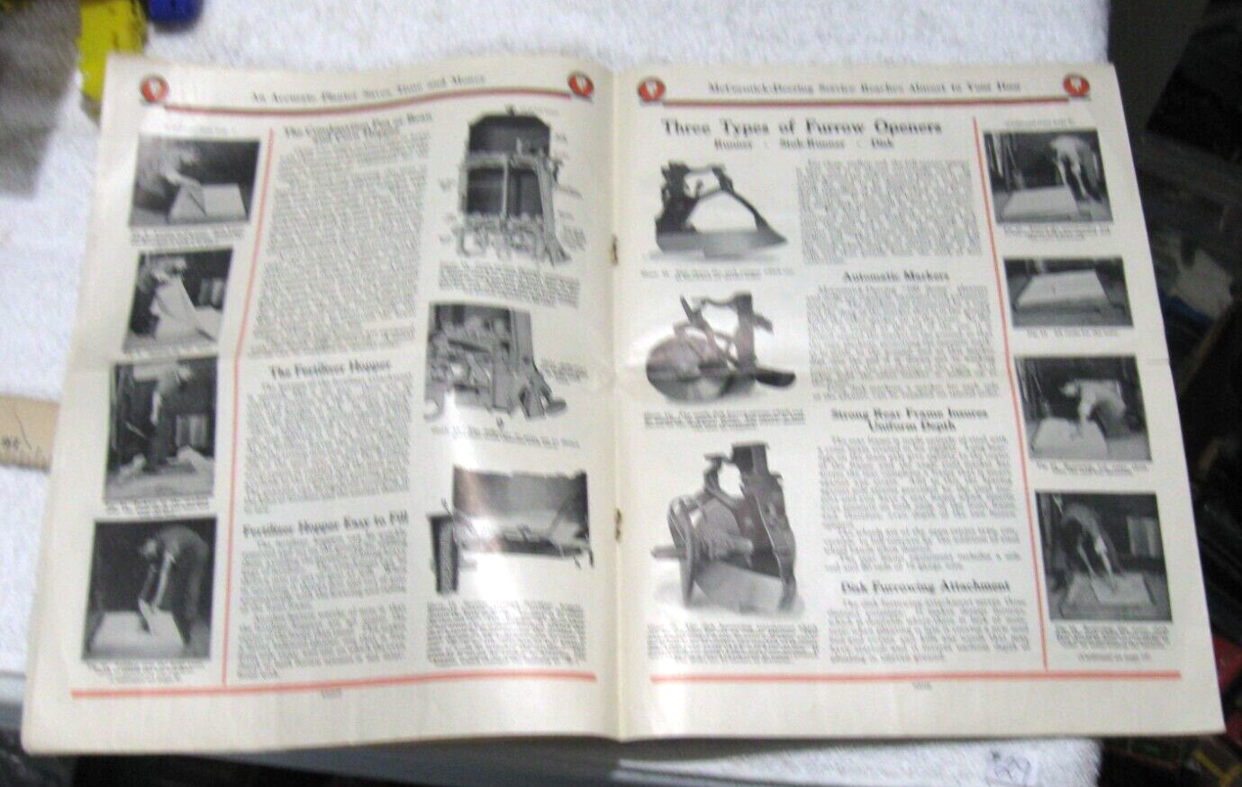 VINTAGE 1907 McCORMICK DEERING HORSE DRAWN CORN PLANTERS AND DRILLS BROCHURE
