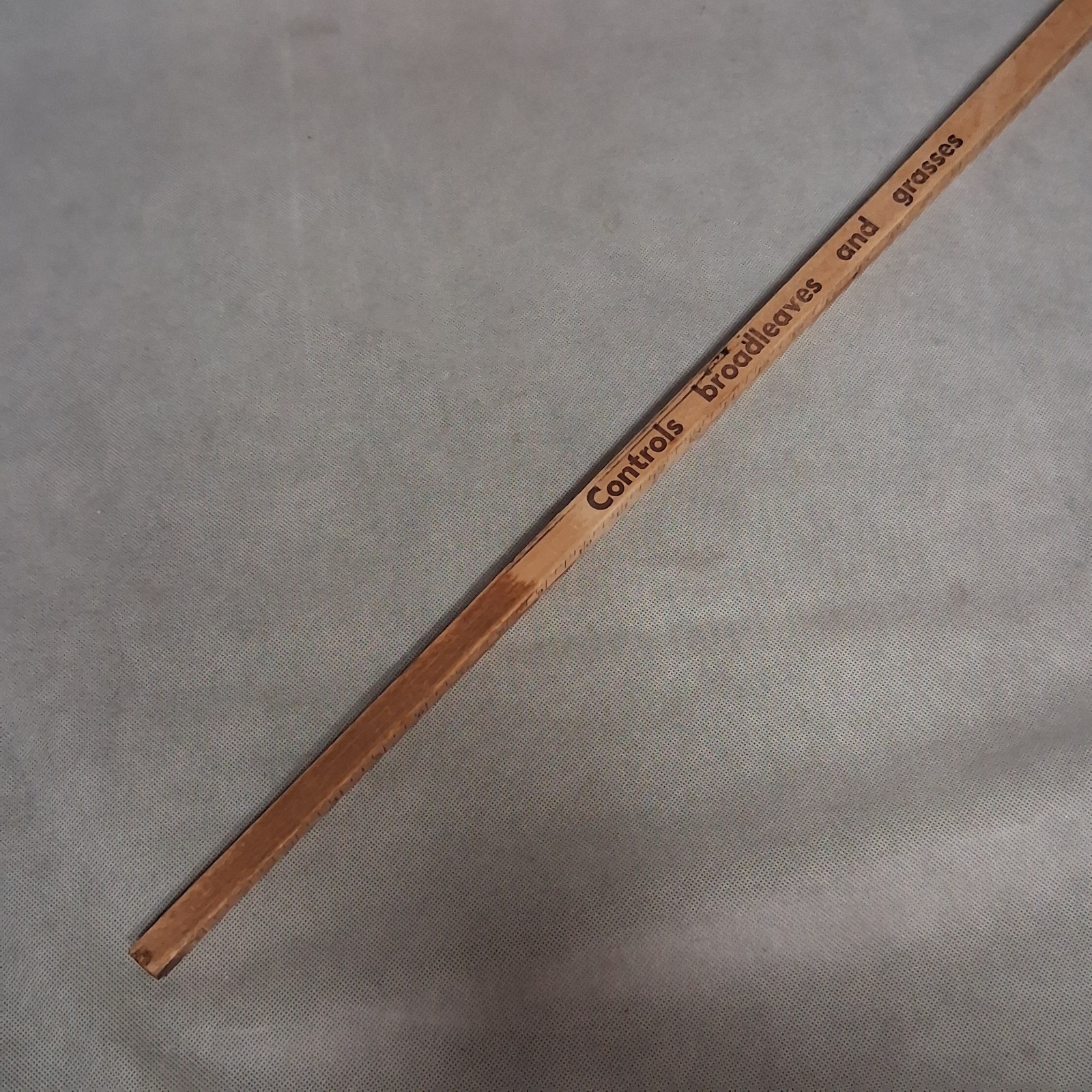 Vintage Agricultural Turbo 8EC Herbicide Advertising Wooden Yard Stick Square