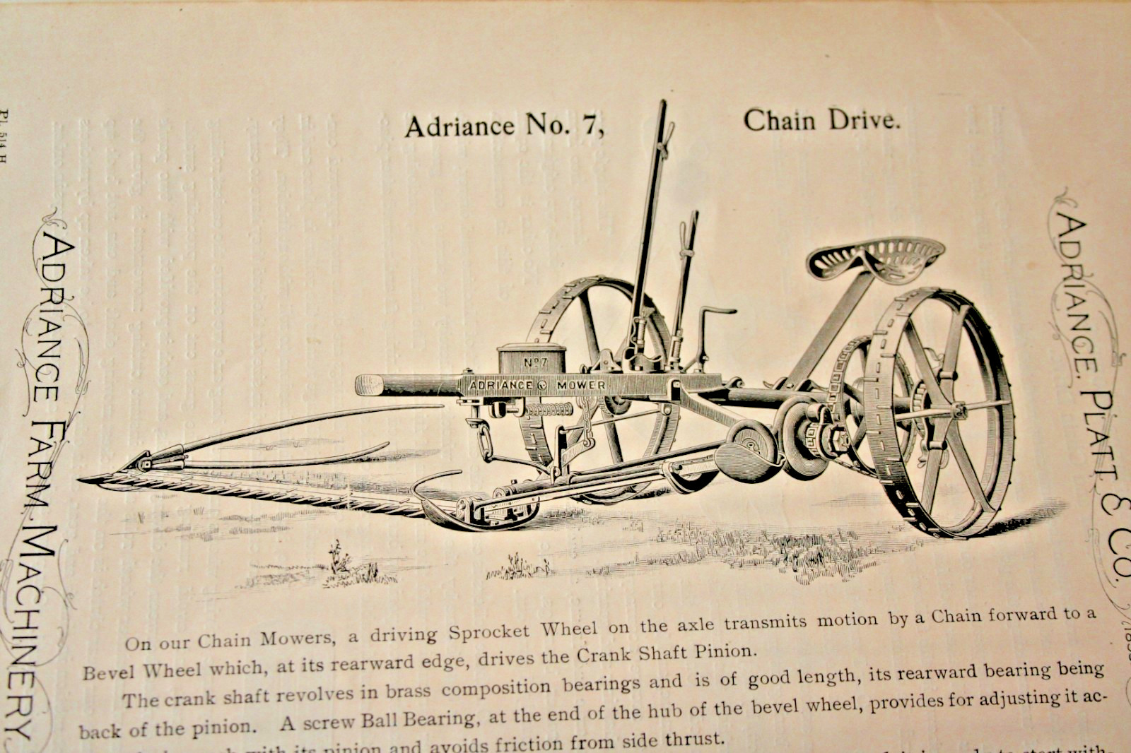 ADRIANCE FARM MACHINERY 1904