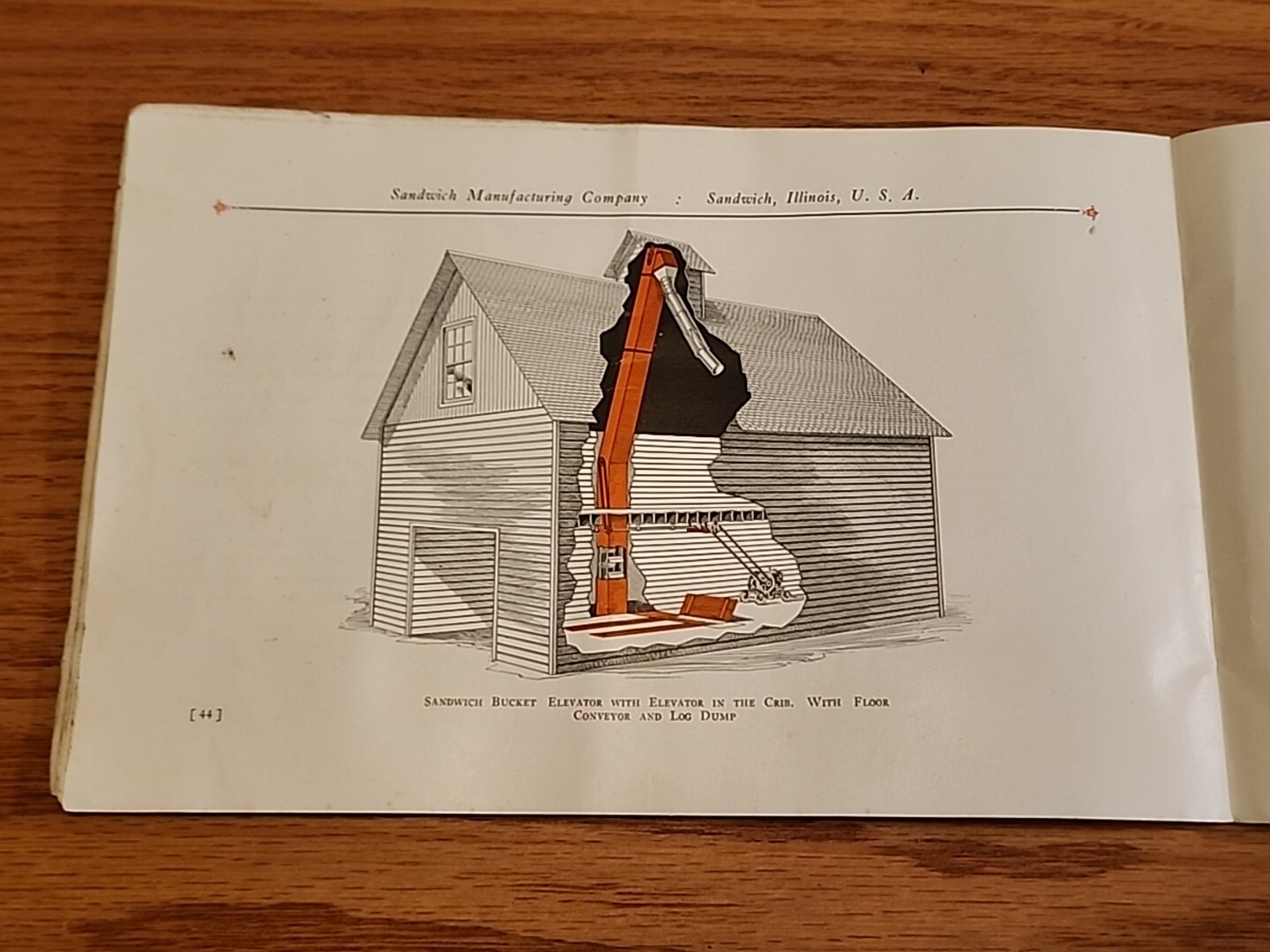 Sandwich Portable and Bucket Elevators Illinois Gas Engine