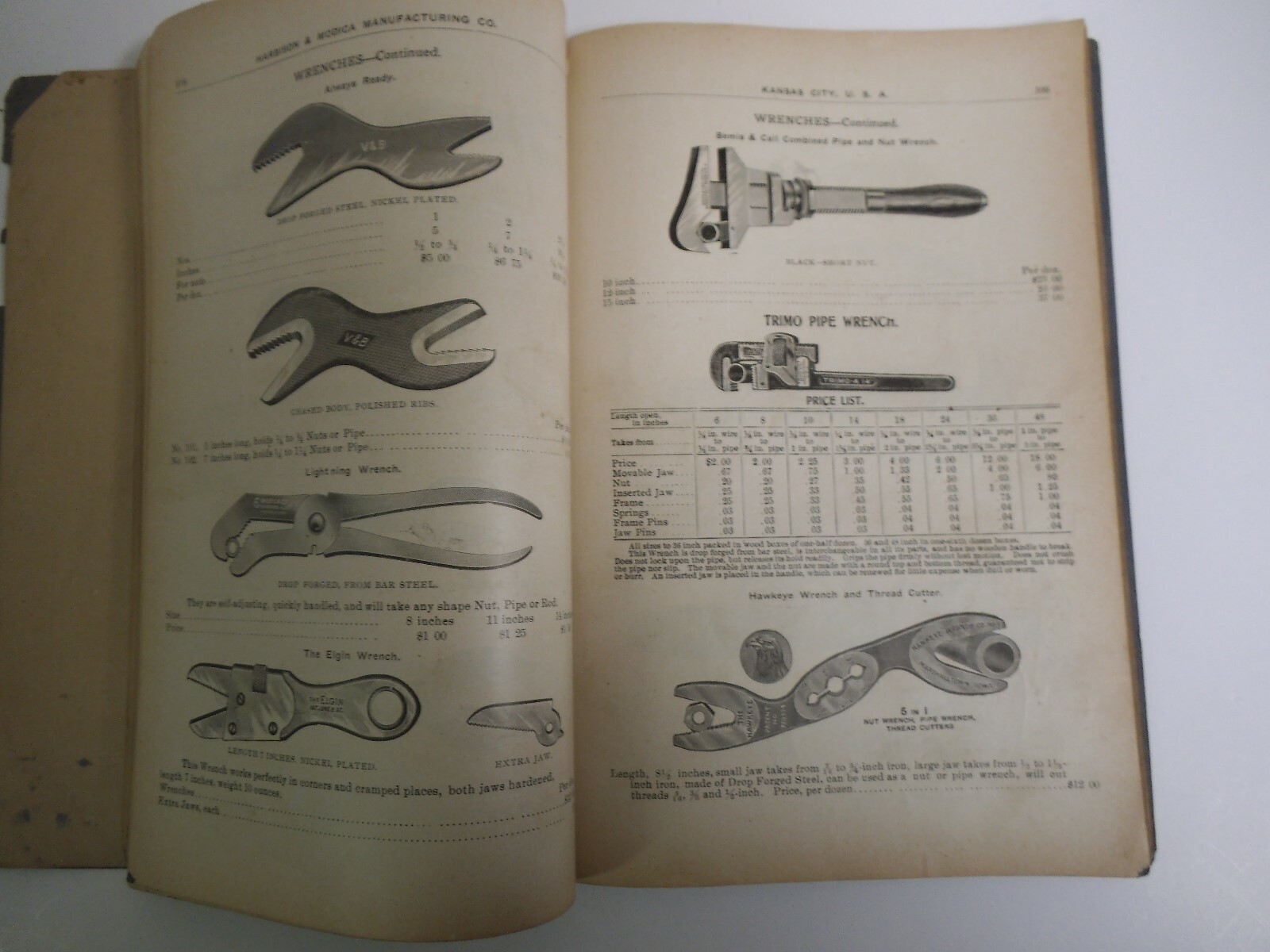 Antique Farm Equipment Manufacturer Catalog Original, Harbison & Modica, 1904