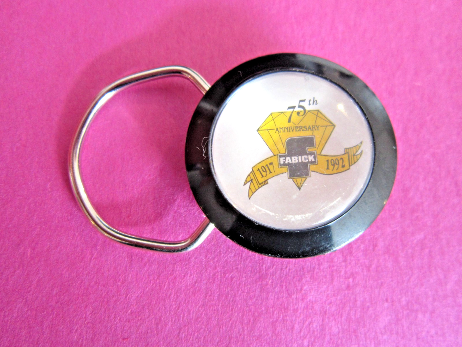 Vintage Fabick Tractor Company 1917-1992 Salem Illinois Advertising Keychain