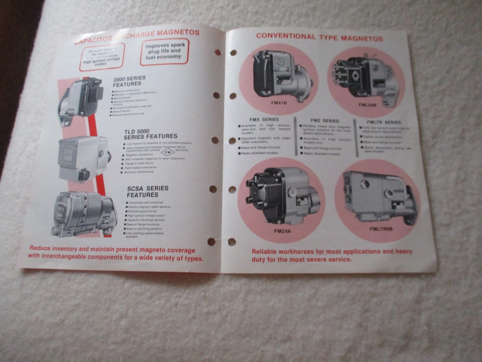 Fairbanks Morse Magnetos Flyer from Agriculture dealer. for 3 ring binders New