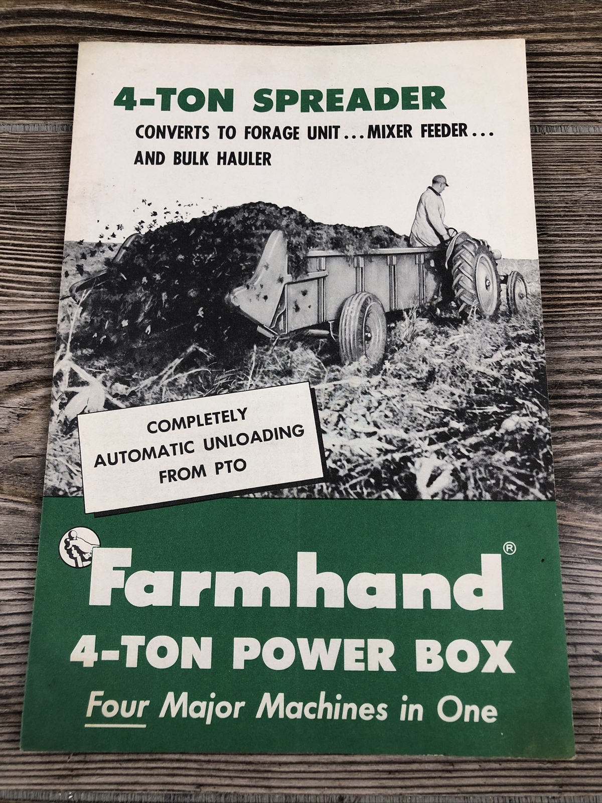 The Farmhand Company 4-Ton Power Box Farming Advertising Brochure Pamphlet