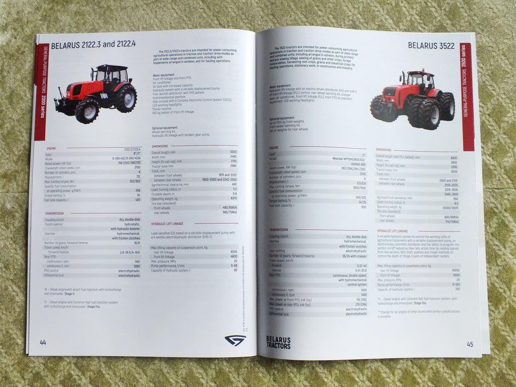MTZ BELARUS Belarusian Tractor Loaders Brochure Anniversary Limited Catalog 2026