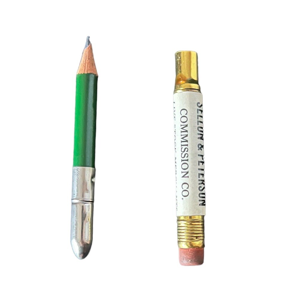 Vtg Sellon & Peterson Commission Co LiveStock Bullet Pencil Sioux City IA EUC