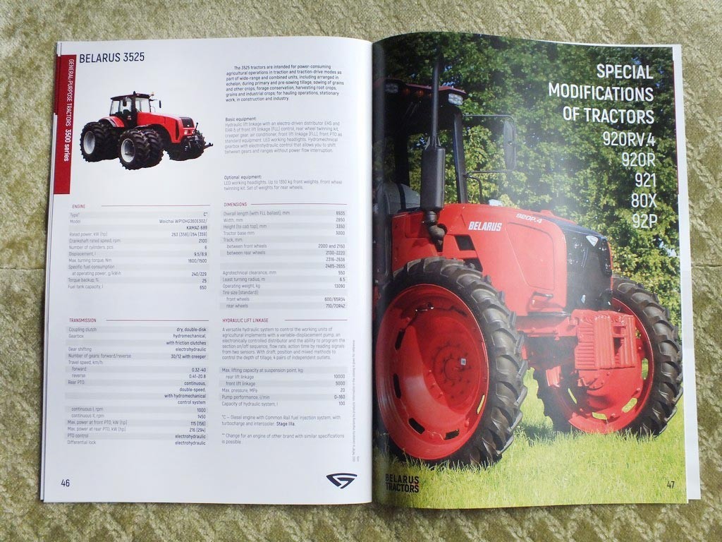 MTZ BELARUS Belarusian Tractor Loaders Brochure Anniversary Limited Catalog 2026