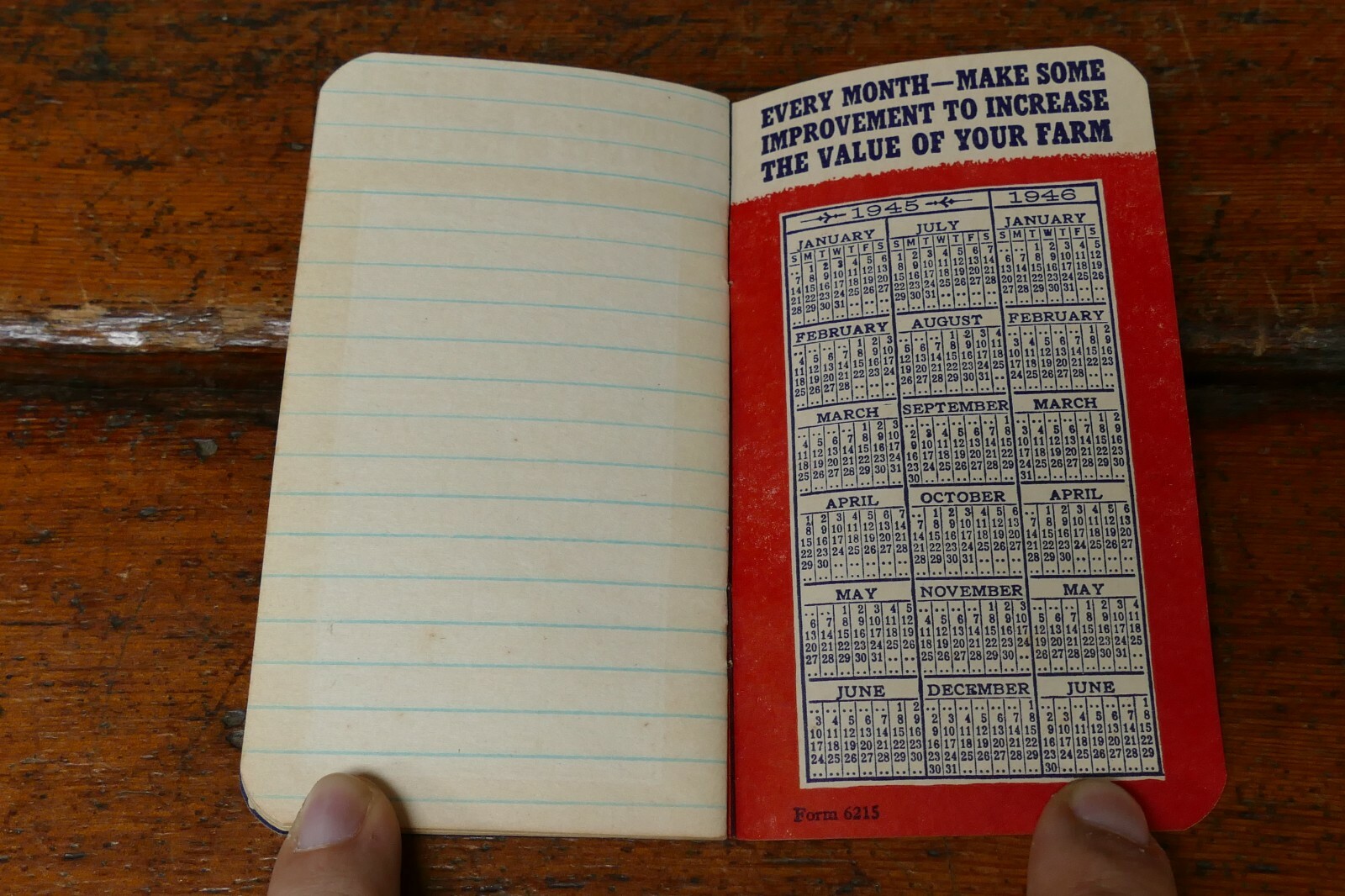 Vintage 1945/1946 USS American Fence Notepad Central Lumber Co Bird Island, MN