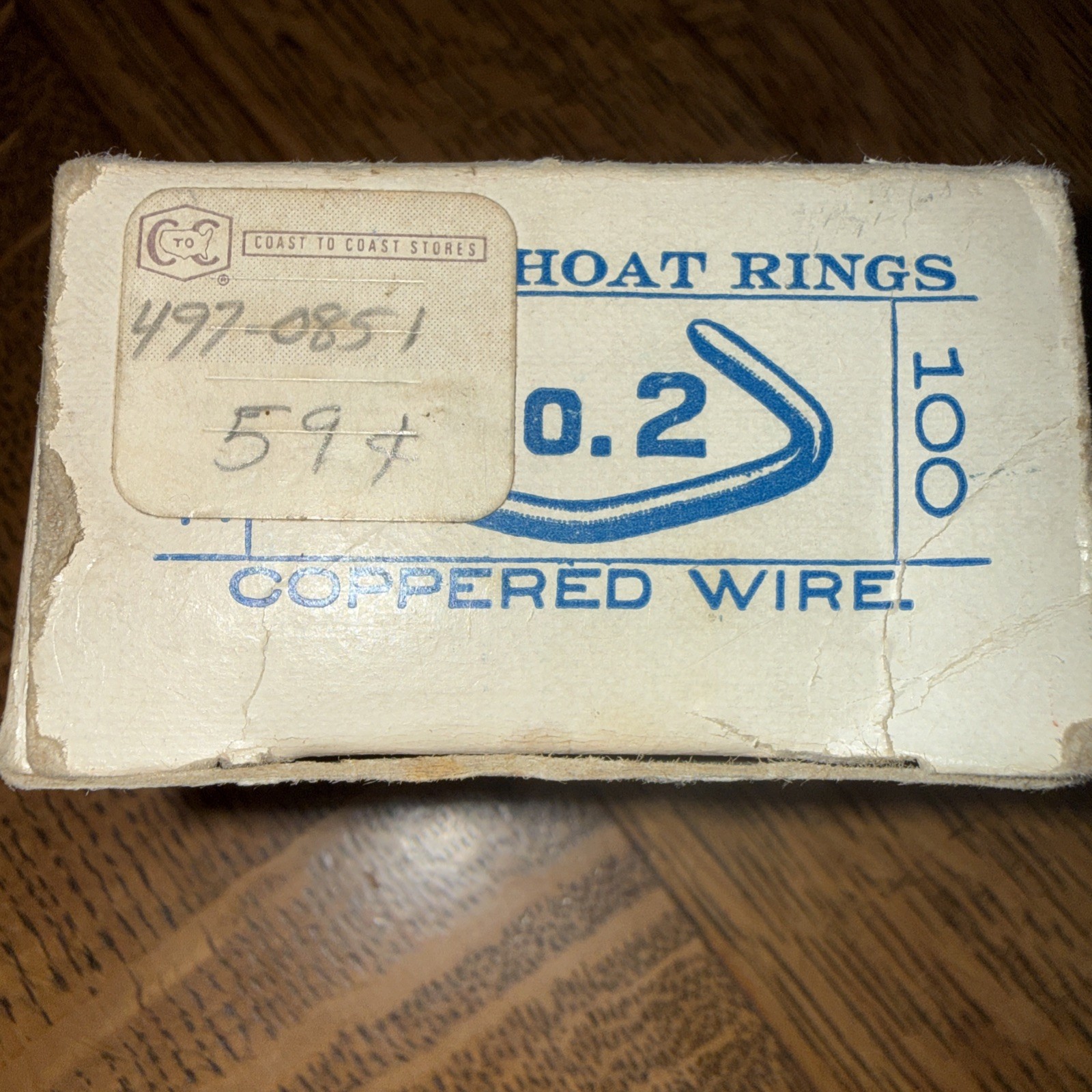 Vintage Decker&rsquo;s Hump Shoat Hog Rings Box Iowa Advertising