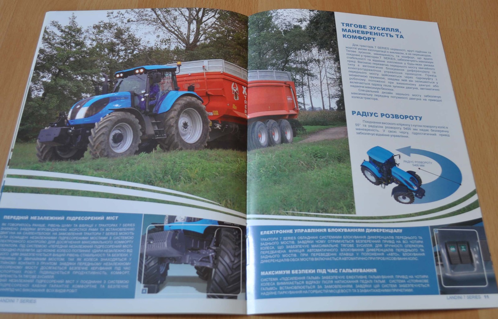 Landini Series 7 Tractor Agriculture Brochure Prospekt
