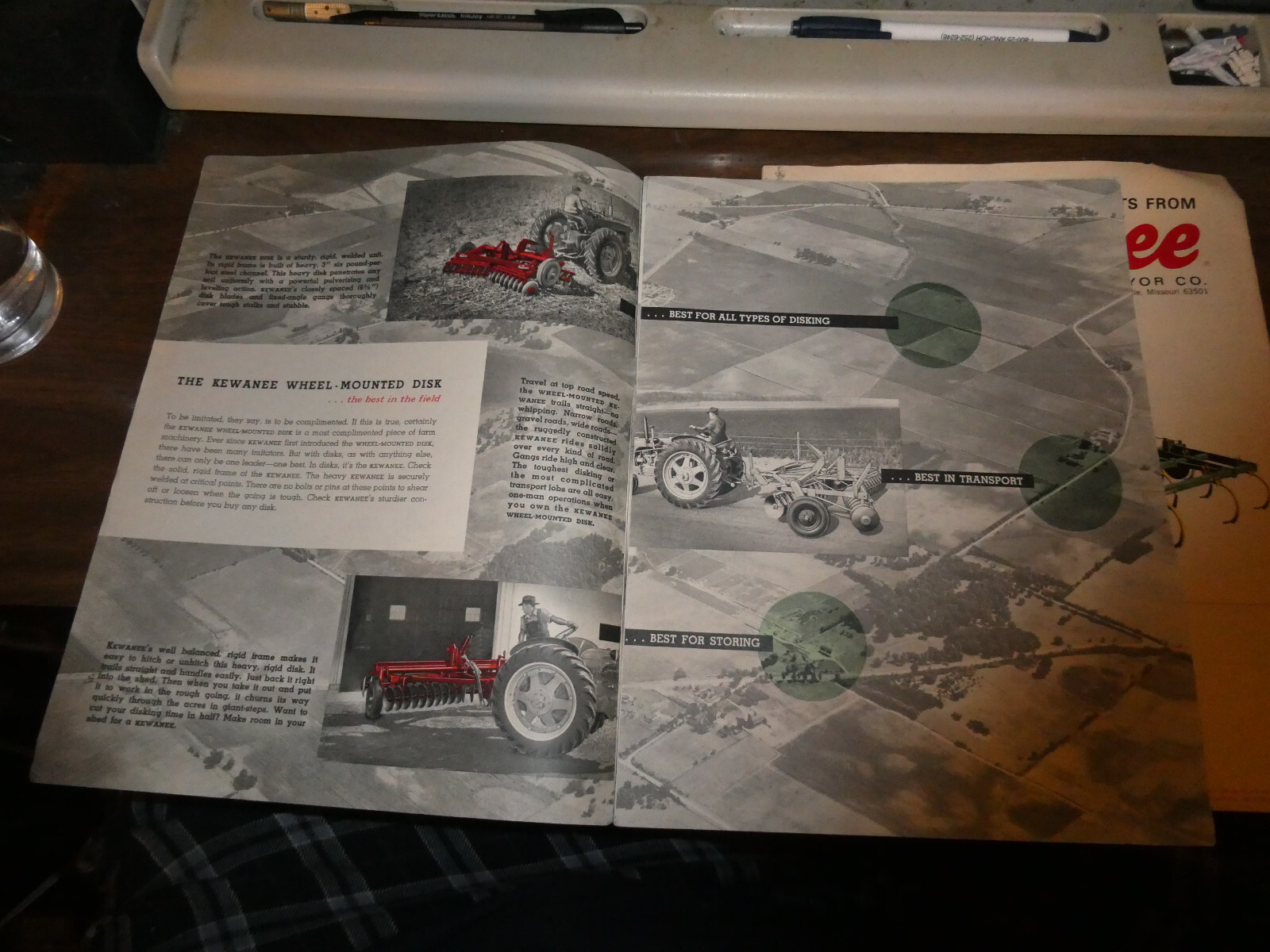 lot 2 Vintage Kewanee Brochure Ad Flyer Farm Equipment Farming Tractor