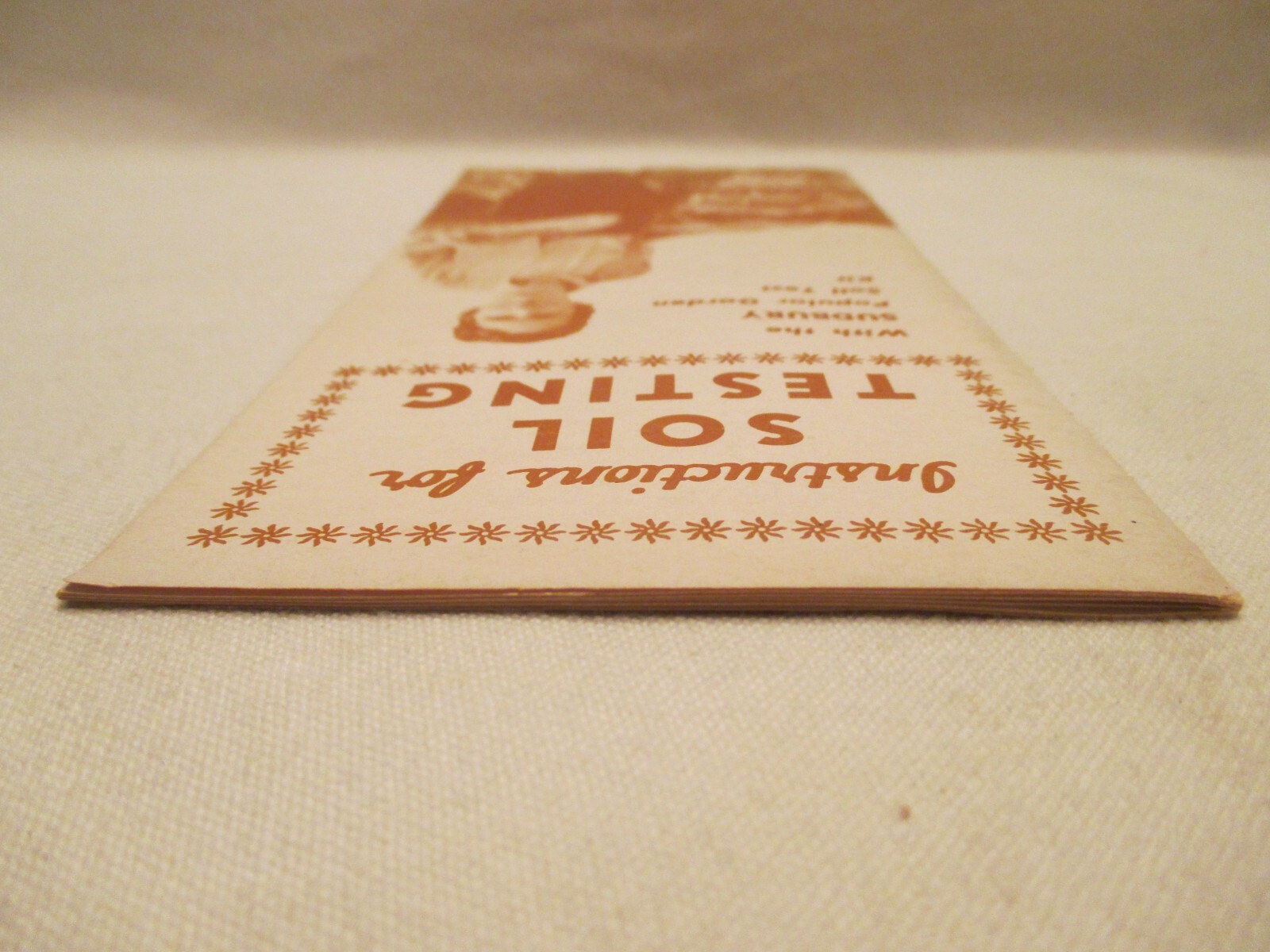 Instructions for Soil Testing-Sudbury Garden Soil Test Kit Vintage Booklet