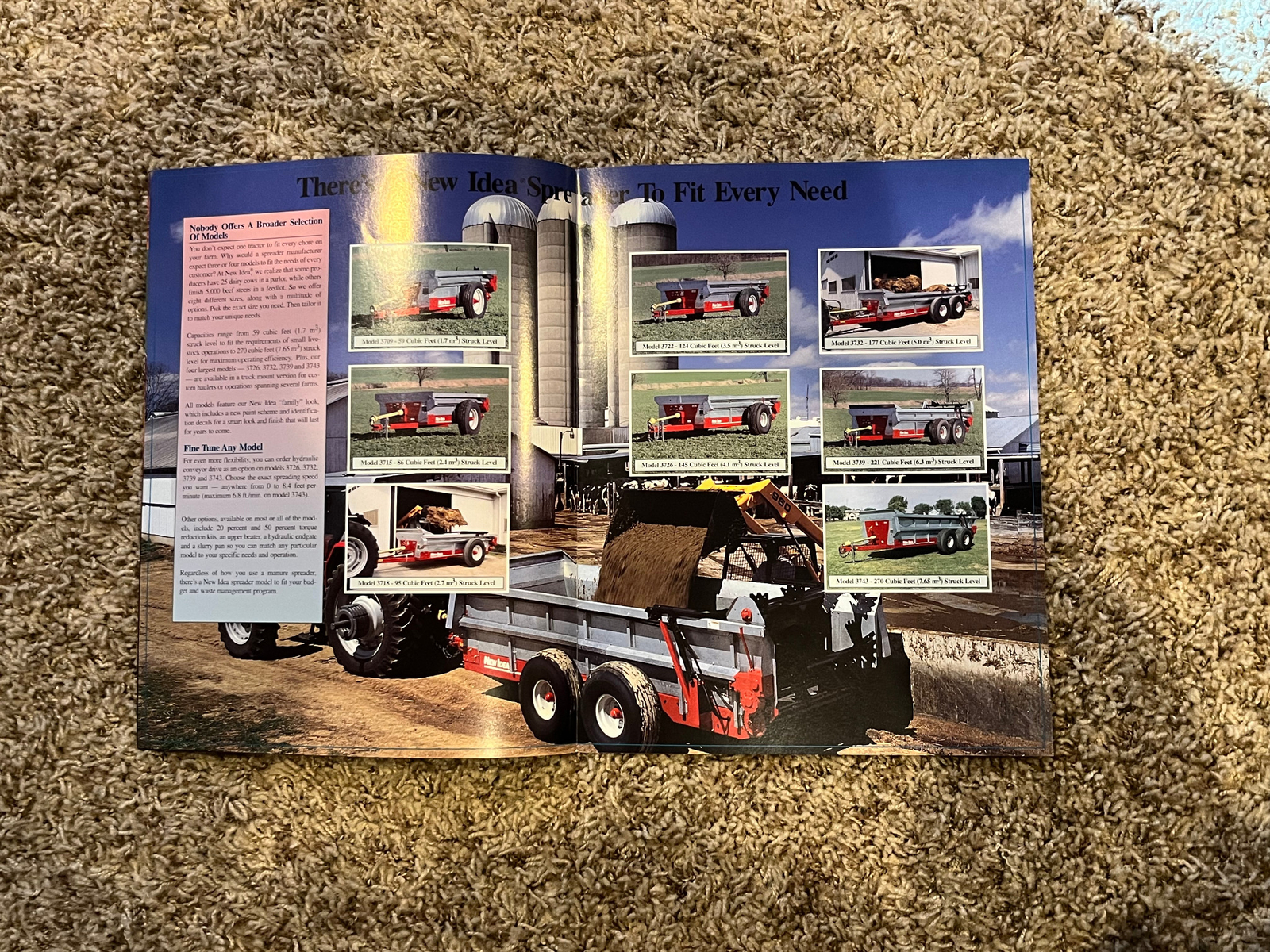 NEW IDEA AGCO BROCHURE 3700 SERIES MANURE SPREADERS