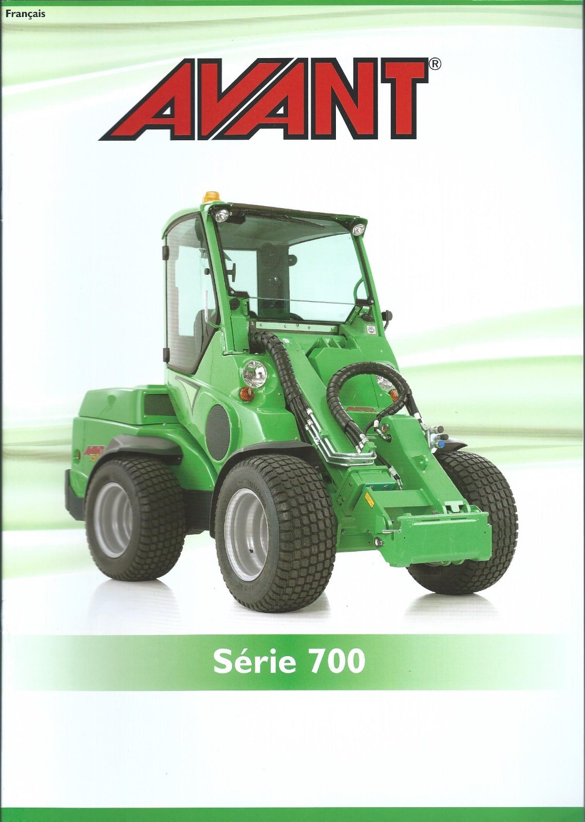 Farm Tractor Brochure – Avant – 700 series 2013 FRENCH language (Finland)(F5838)