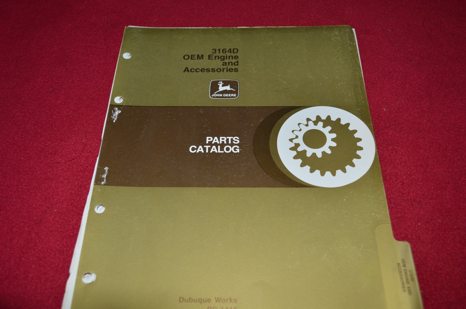 John Deere 3164D OEM Engine & Accssories Dealer&rsquo;s Parts Book Manual PANC
