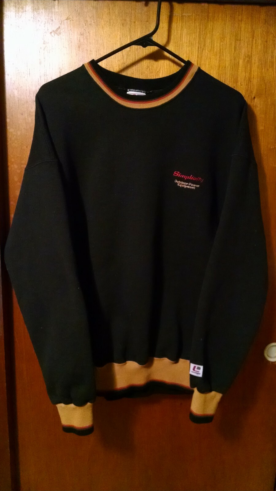 SIMPLICITY OUTDOOR POWER EQUIPMENT SWEATSHIRT MEN&rsquo;S LARGE **PRE-OWNED**