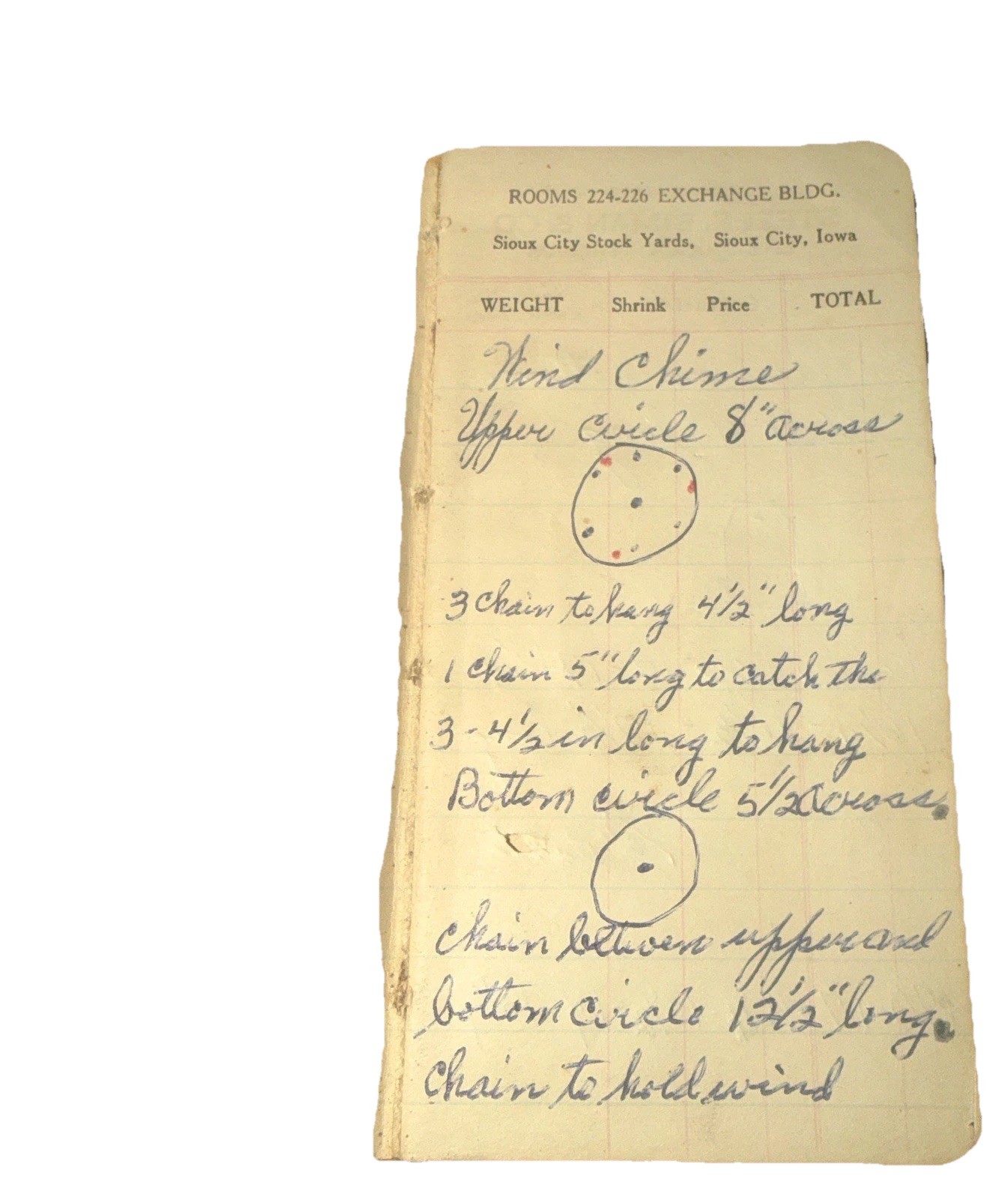 1916 Antique Livestock Ledger Steele Siman Sioux City Stock Yards Cattle Book