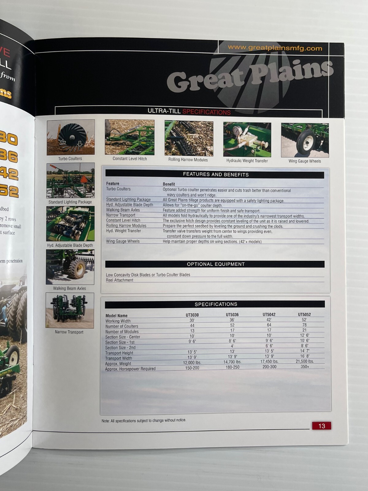 Great Plains – Conservation Tillage Sales Brochure *Original 2000s Brochure*