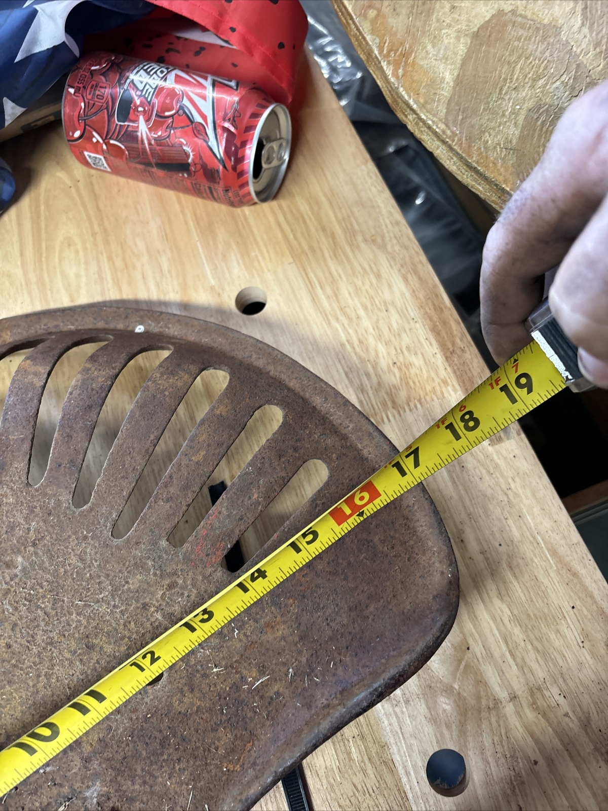 Antique Cast Iron Pan Seat Farm Equipment