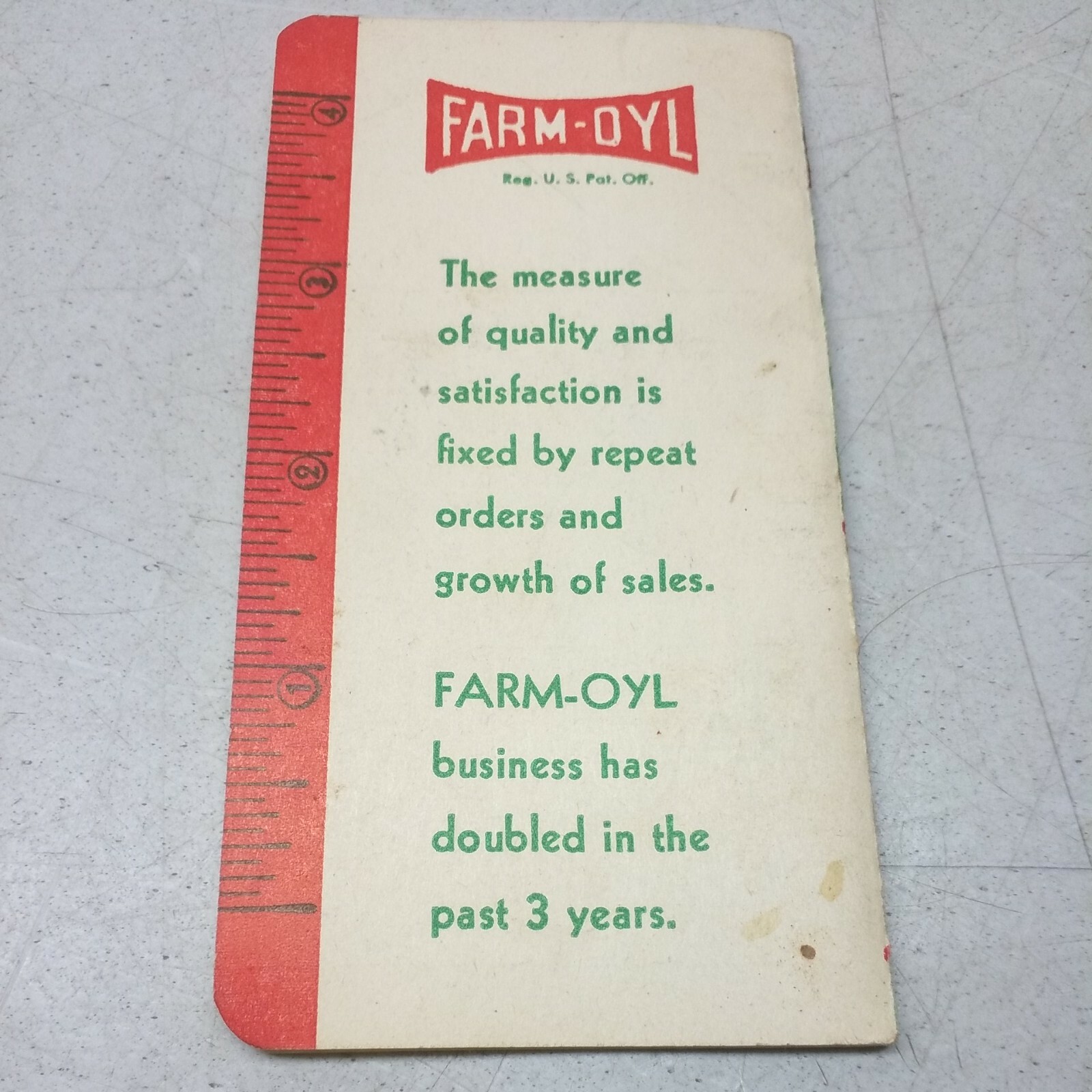 Farm Oyl Memo Book 1946 47 Petroleum Advertising Mondovi Farm Center Wisconsin