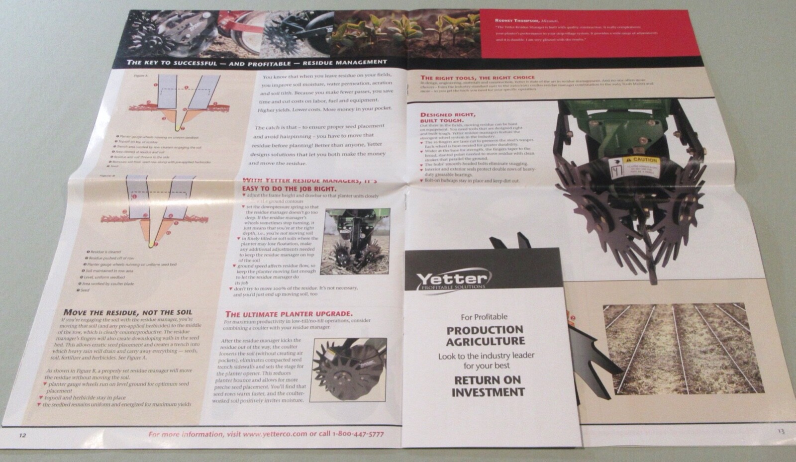 Yetter Manufacturing Co. Productivity Tools And How To Use Them Brochure (2004)