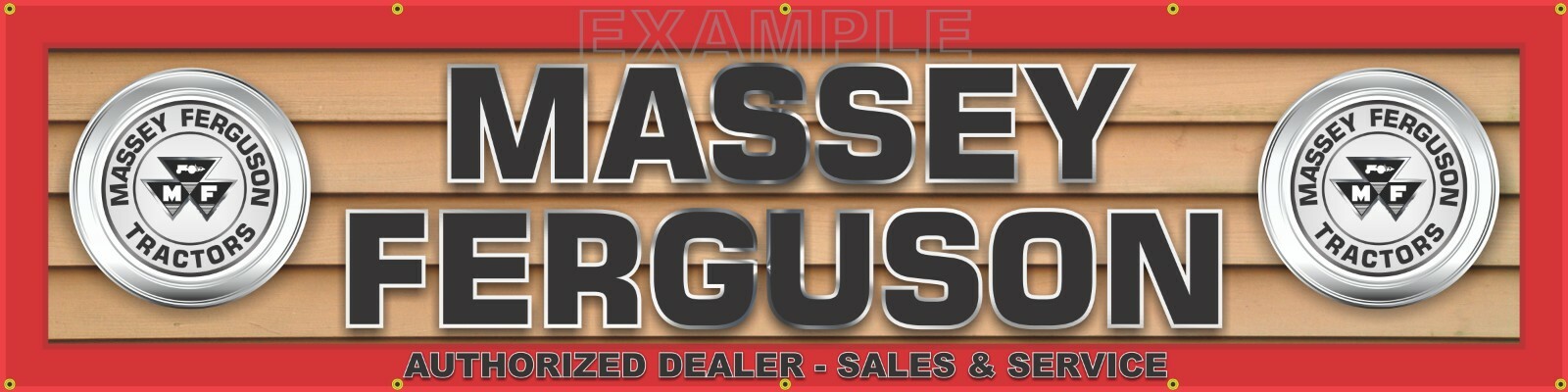 MASSEY FERGUSON TRACTOR DEALER LETTER SIGN REMAKE BANNER ART MURAL XXL SIZES