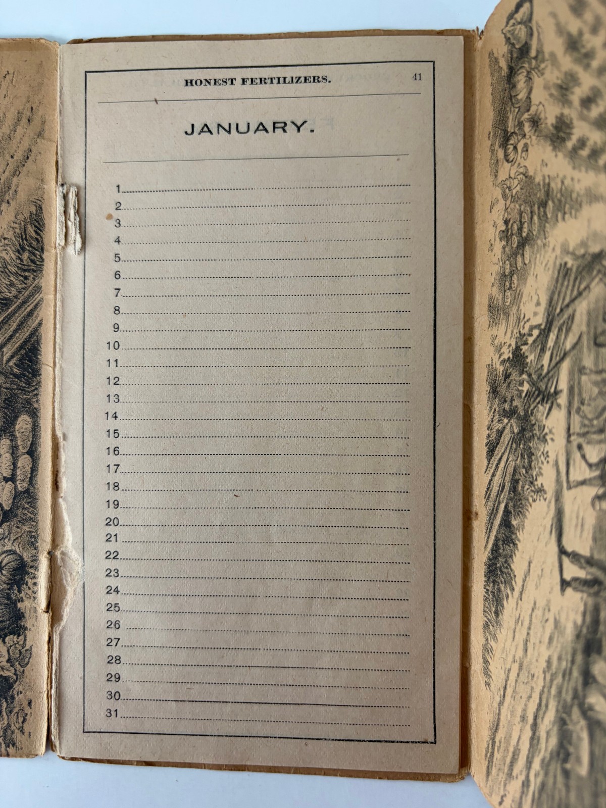 1894 Crocker Fertilizer Co Advertising Diary Buffalo New York ATQ Farming