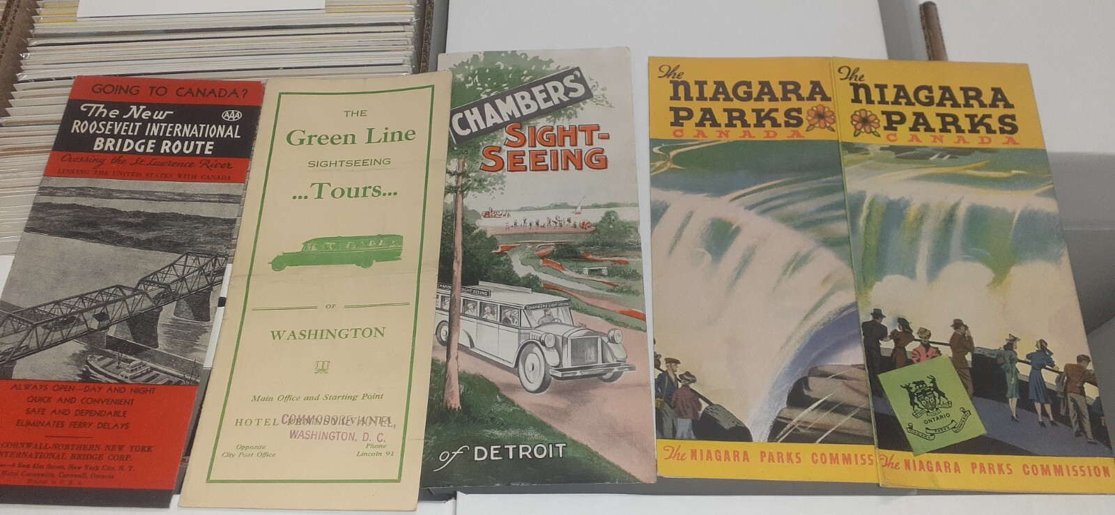 14 TRAVEL BROCHURES CANADA AND NEW ENGLAND FROM 1930S AND 40S