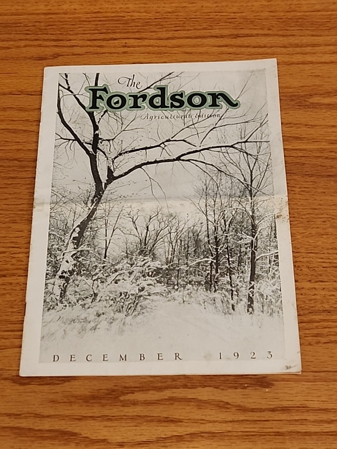 The Fordson Magazine December 1923 Vintage Original