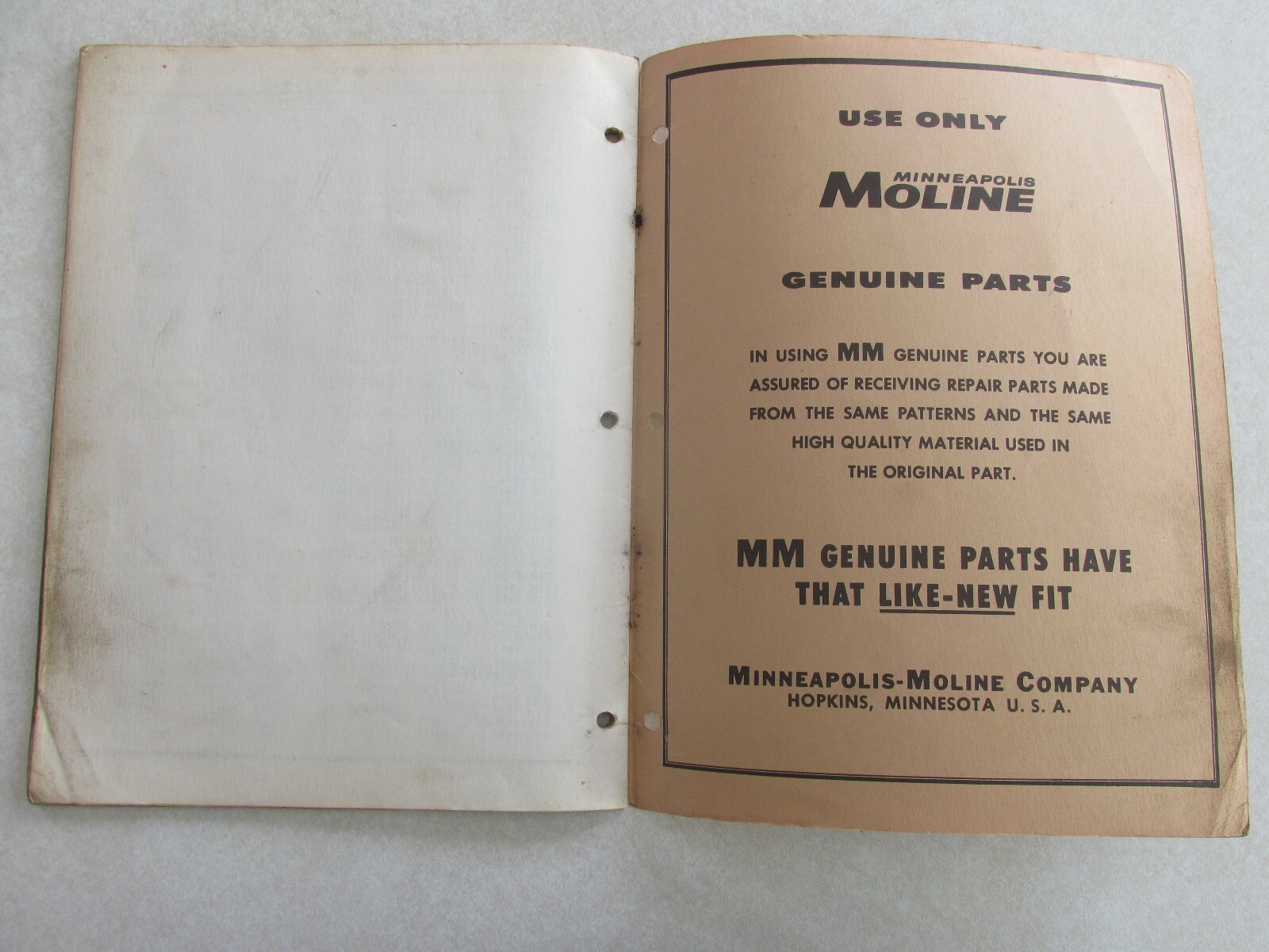 MBF51 Farm Manual MM Minneapolis Moline repair catalog Tractor Cultivators C1200