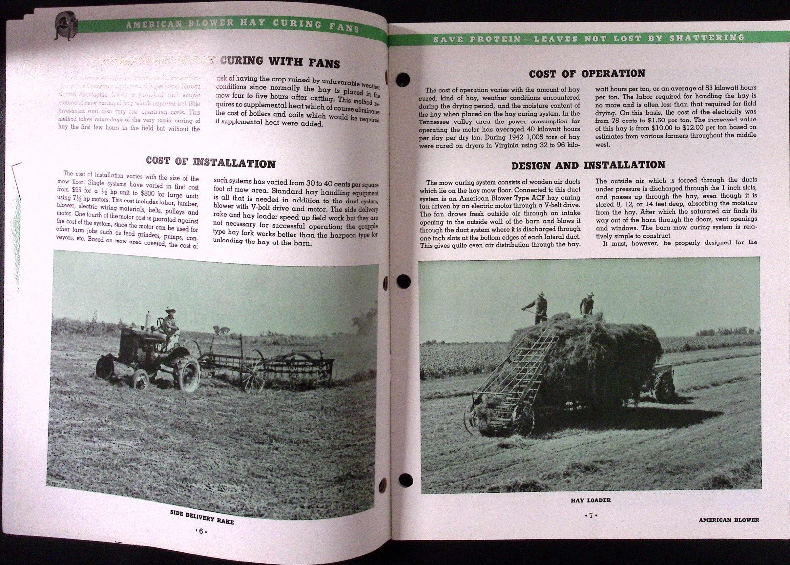 1950s American Blower Hay Curing Fans American Blower Co Dealer Brochure