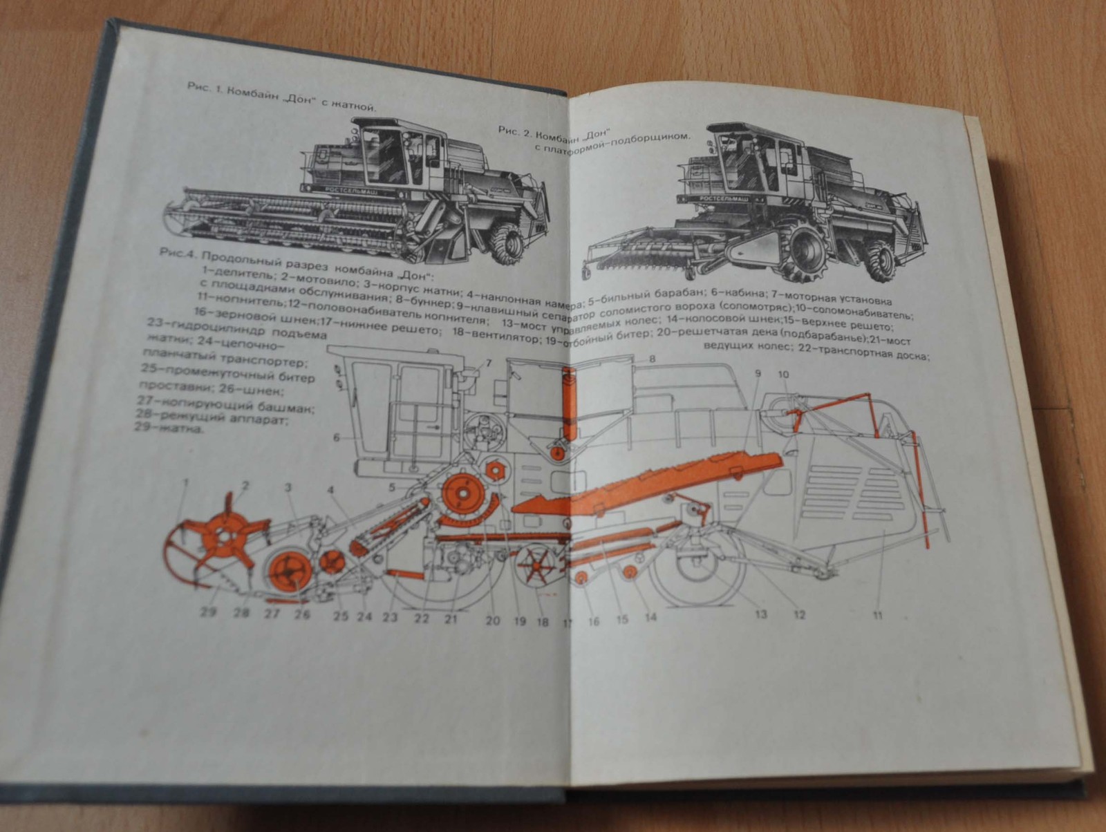 1986 Combine Harvesters Don Tractor Repair Manual USSR Soviet Book