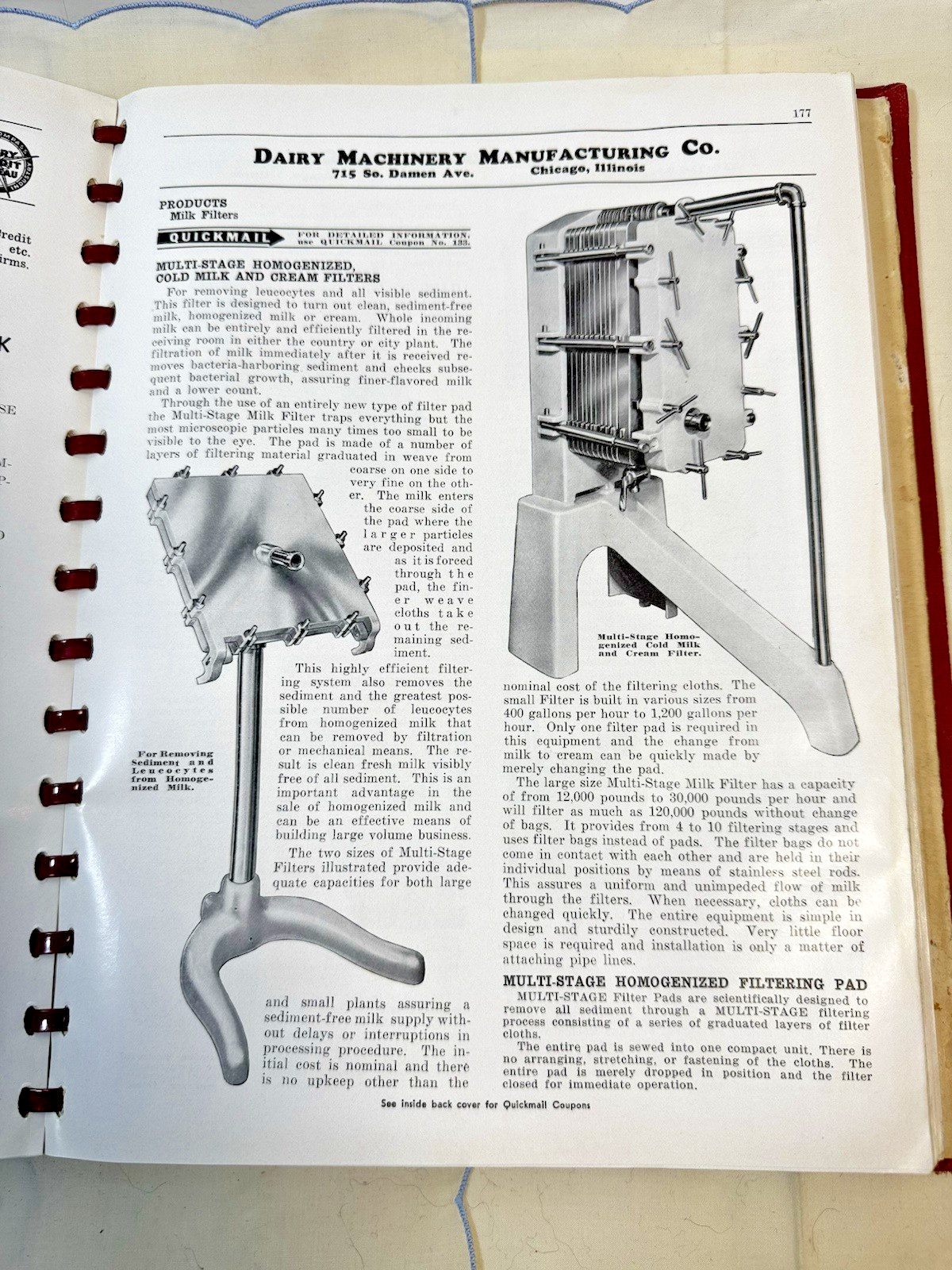 Dairy Industries Catalog & Directory 15th Ed Olsen Publishing Company 1942