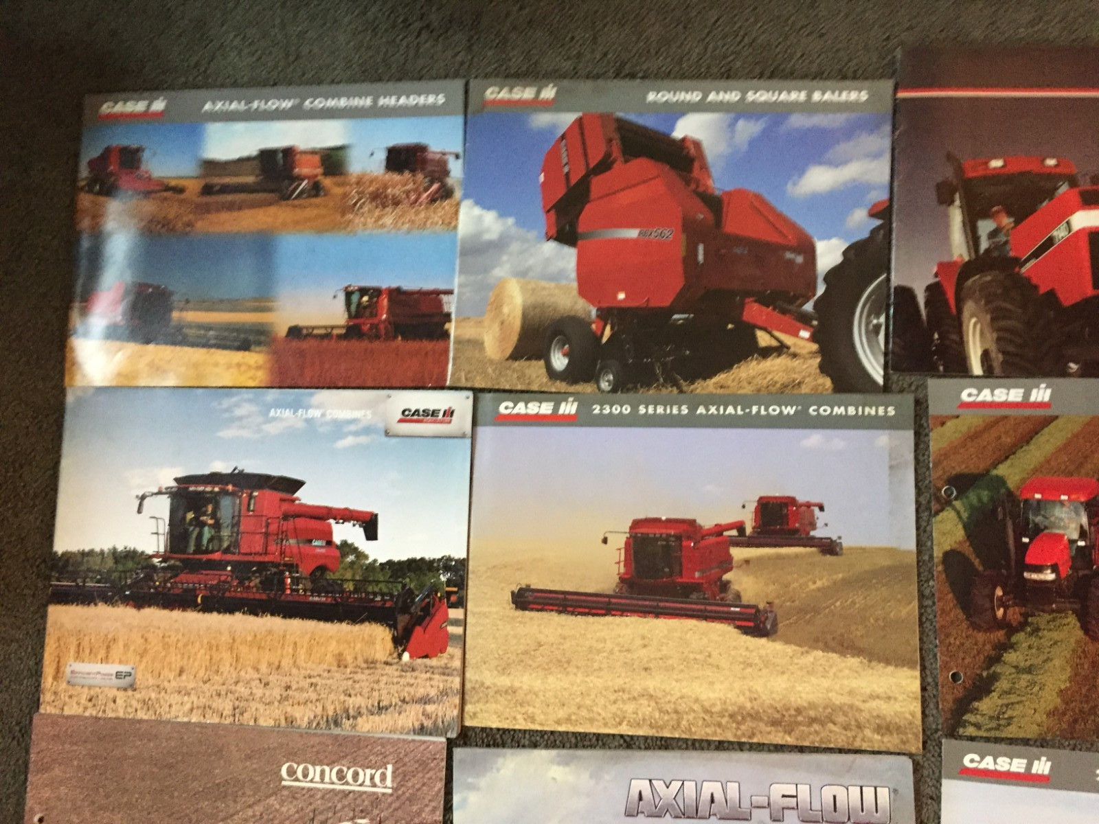 MASSIVE Lot of 47 CASE IH tractor & equipment brochures Literature