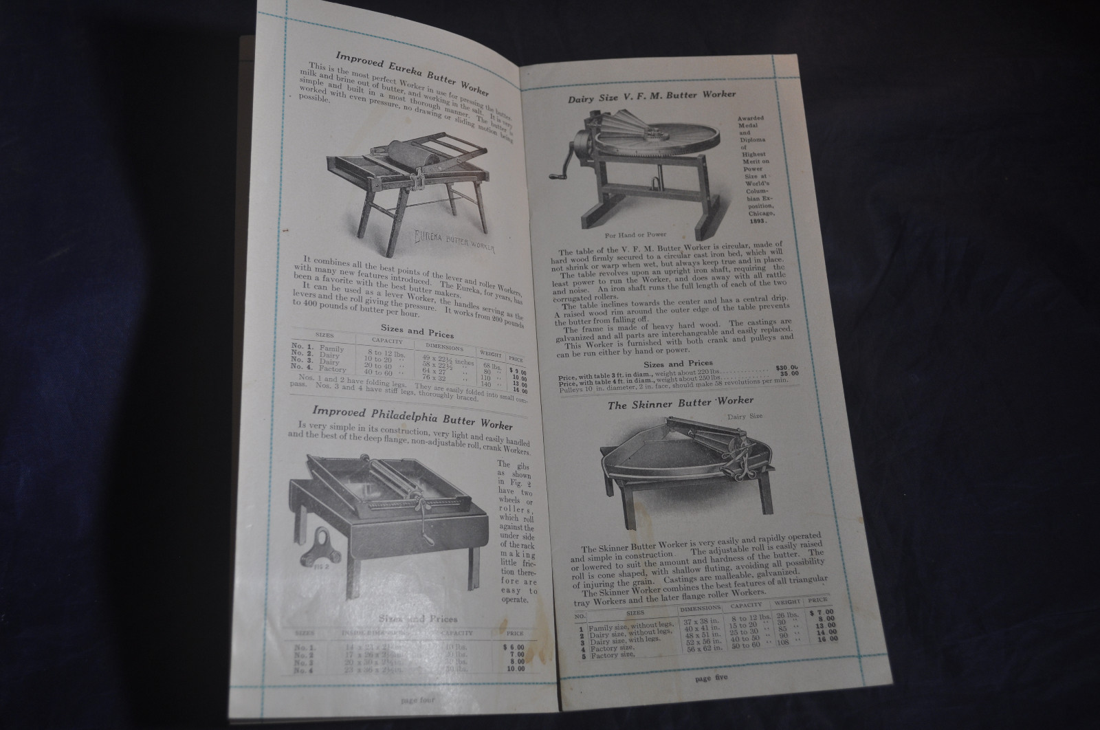Ca 1910 Necessities Modern Dairy – Vermont Farm Machine Catalog *TWO DOG POWER*