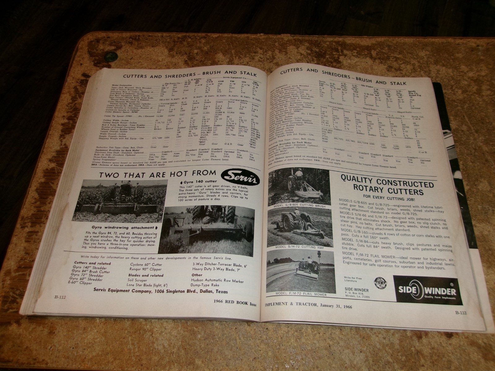 1966 implement + tractor 30th farm equipment red book good used